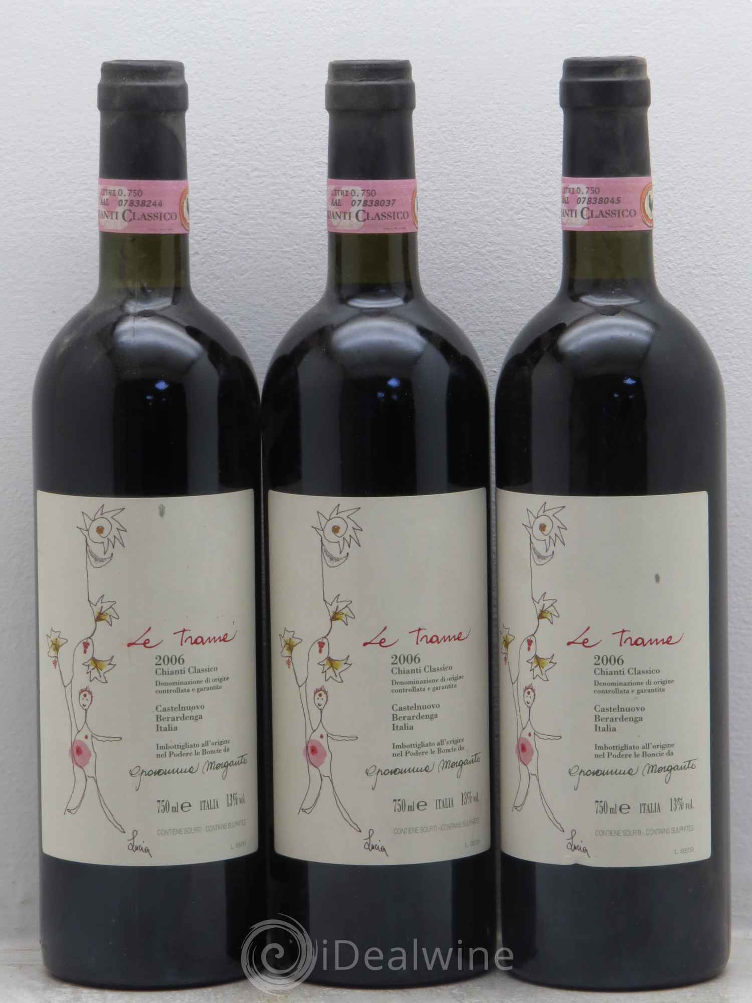Chianti Classico DOCG Le Trame Morganto 2006 - Lot de 3 bouteilles - 0