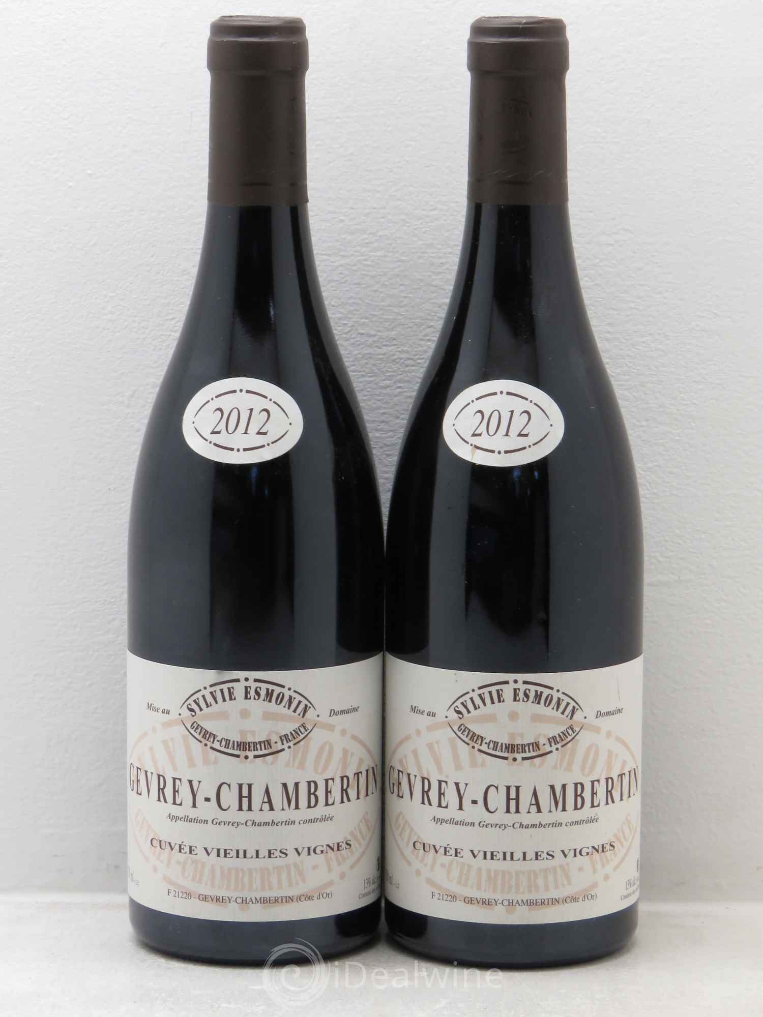 Gevrey-Chambertin Vieilles Vignes Sylvie Esmonin 2012 - Lot de 2 bouteilles - 0
