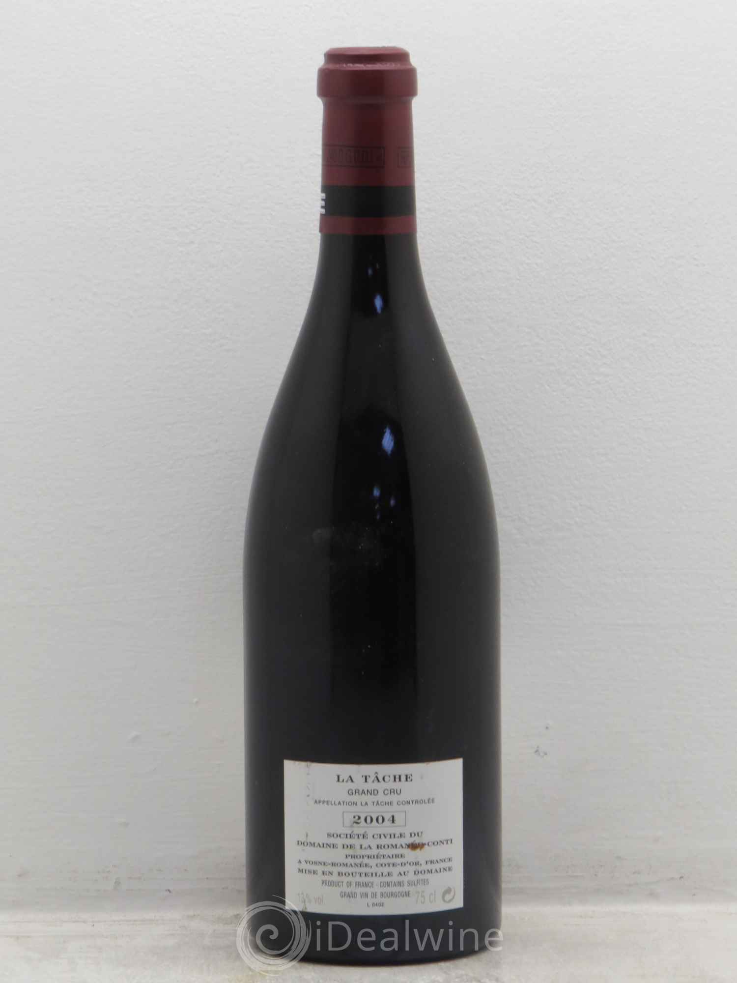 La Tâche Grand Cru Domaine de la Romanée-Conti 2004 - Lot de 1 bouteille - 1