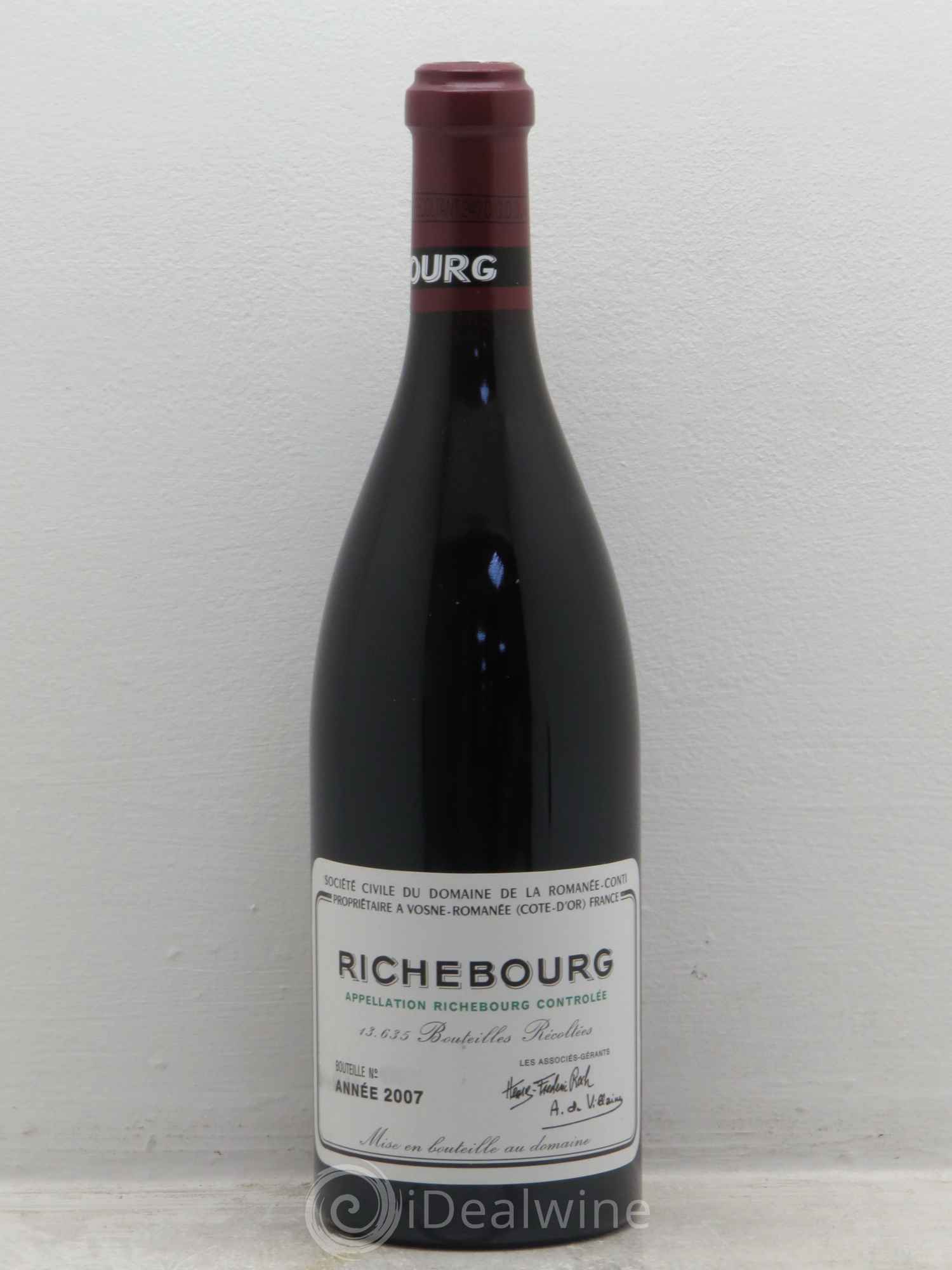 Richebourg Grand Cru Domaine de la Romanée-Conti 2007 - Lot de 1 bouteille - 0