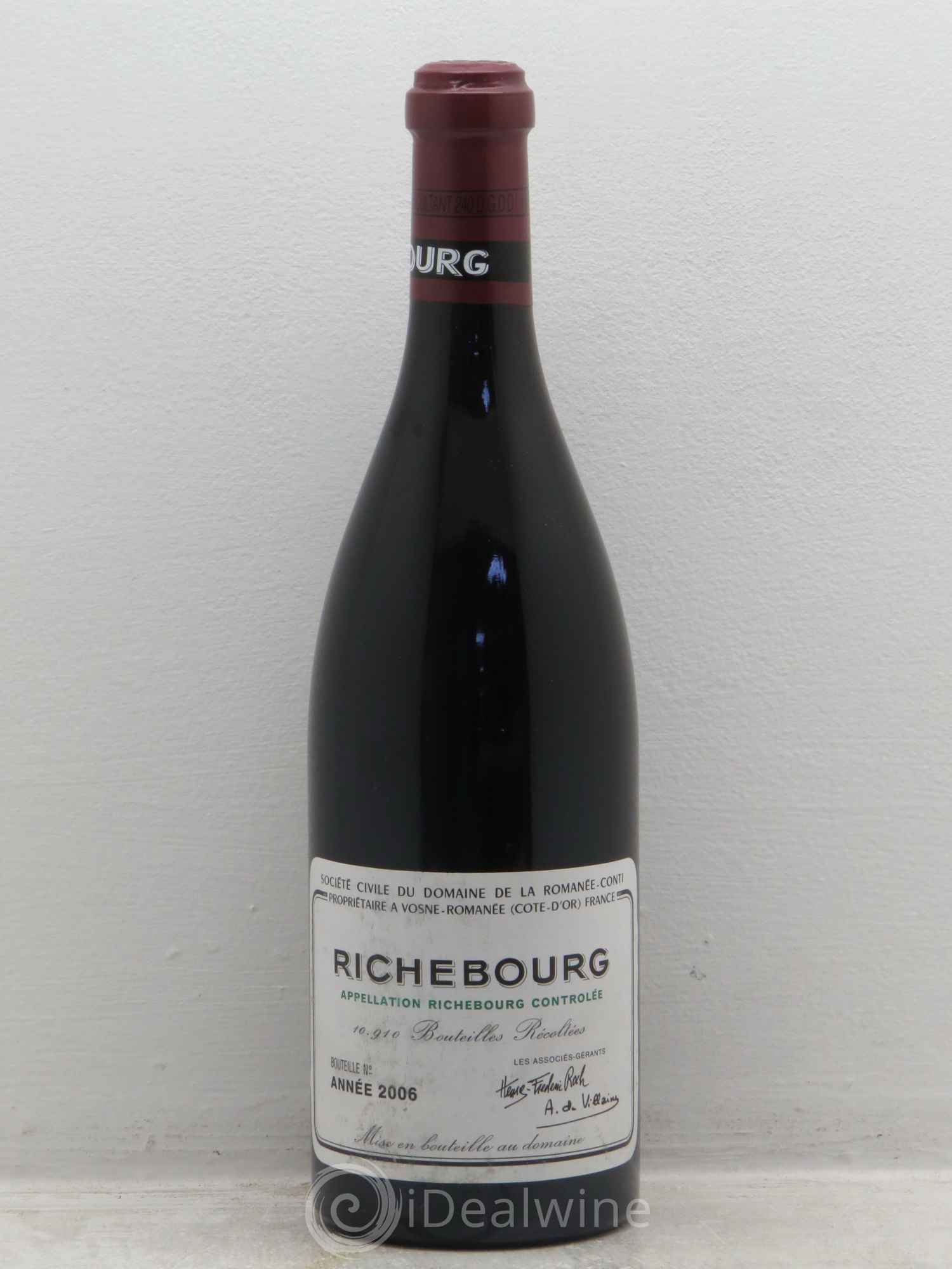 Richebourg Grand Cru Domaine de la Romanée-Conti 2006 - Lot de 1 bouteille - 0