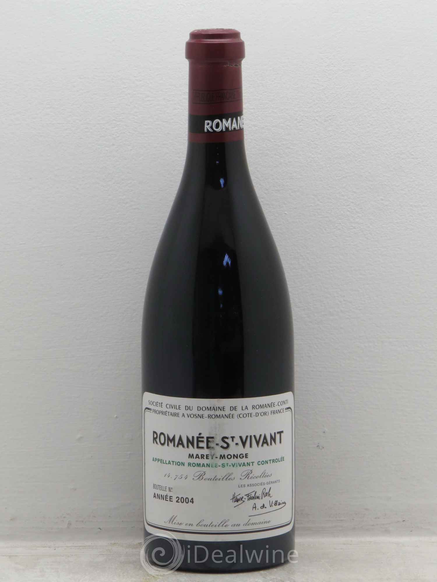 Romanée-Saint-Vivant Grand Cru Domaine de la Romanée-Conti 2004 - Lot de 1 bouteille - 0