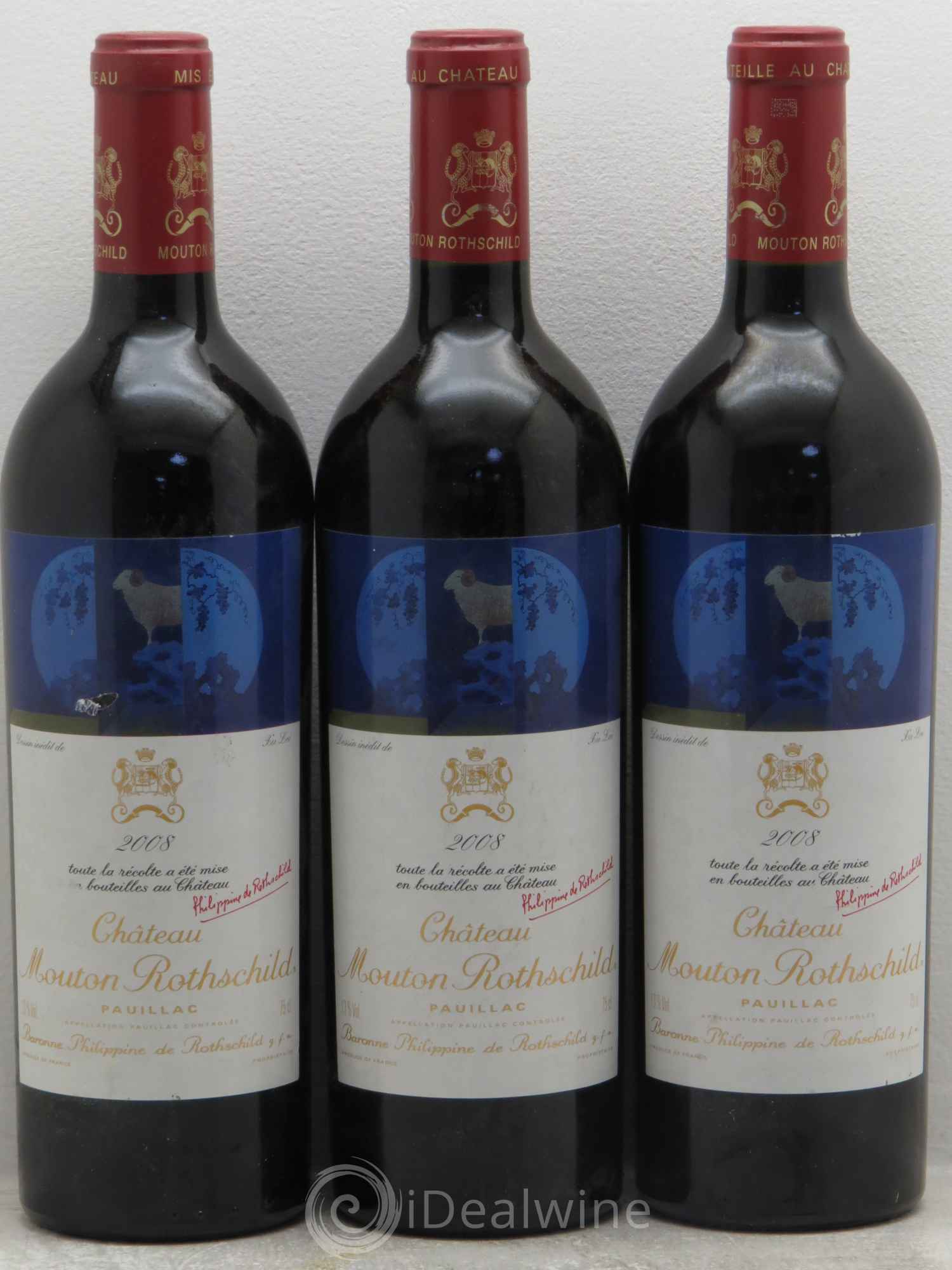 Château Mouton Rothschild 1er Grand Cru Classé 2008 - Lot de 6 bouteilles - 3