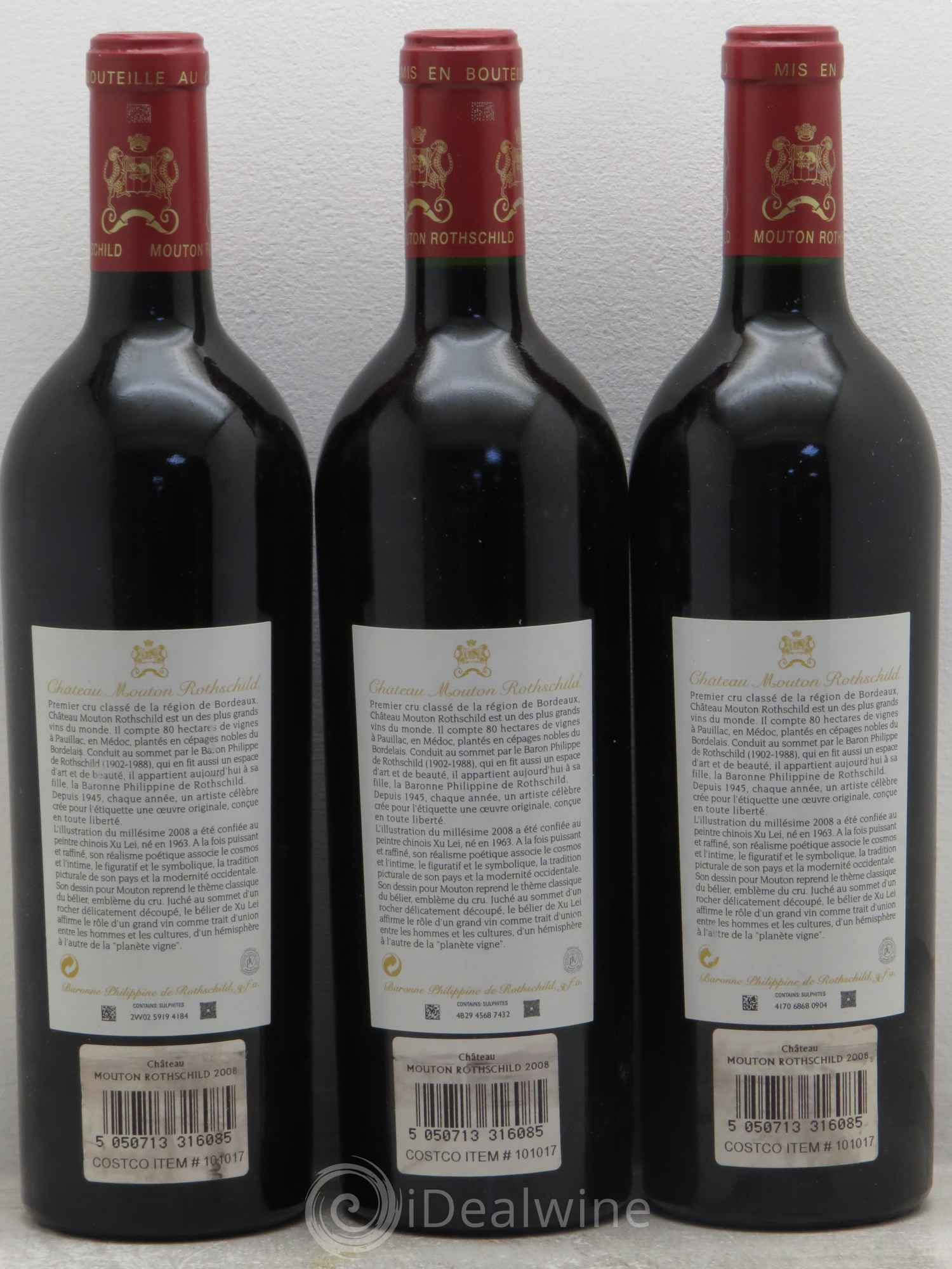 Château Mouton Rothschild 1er Grand Cru Classé 2008 - Lot de 6 bouteilles - 4