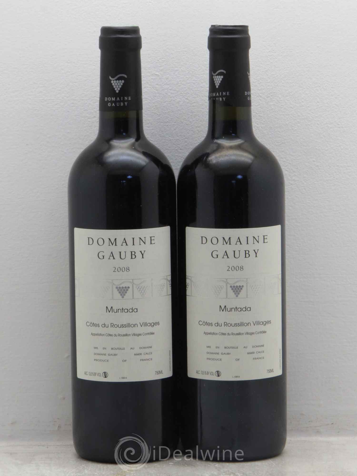 Côtes Catalanes (anciennement Côtes du Roussillon Villages) La Muntada Gauby (Domaine) 2008 - Lot de 2 bouteilles - 0