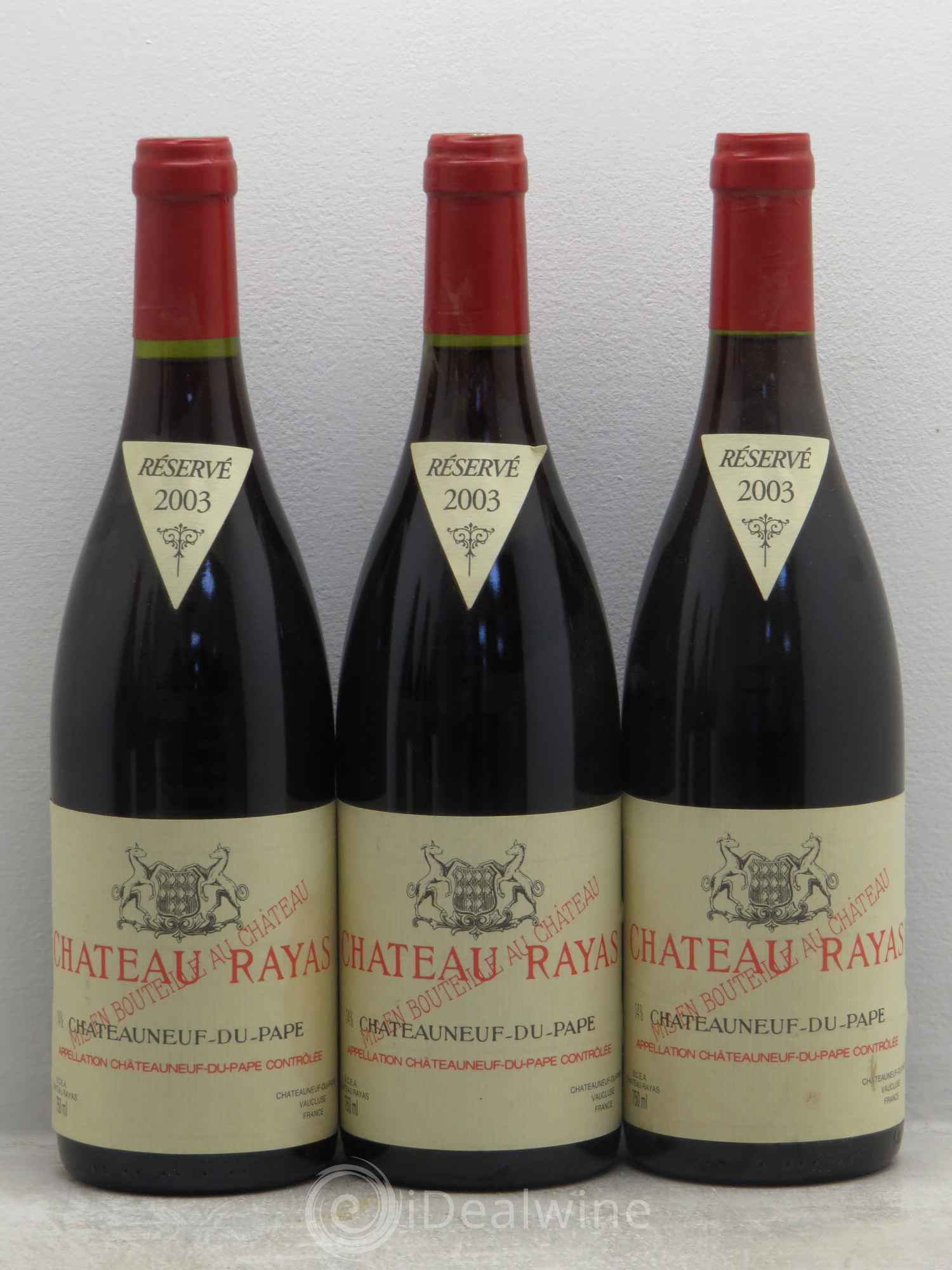 Châteauneuf-du-Pape Château Rayas Emmanuel Reynaud 2003 - Lot de 6 bouteilles - 1
