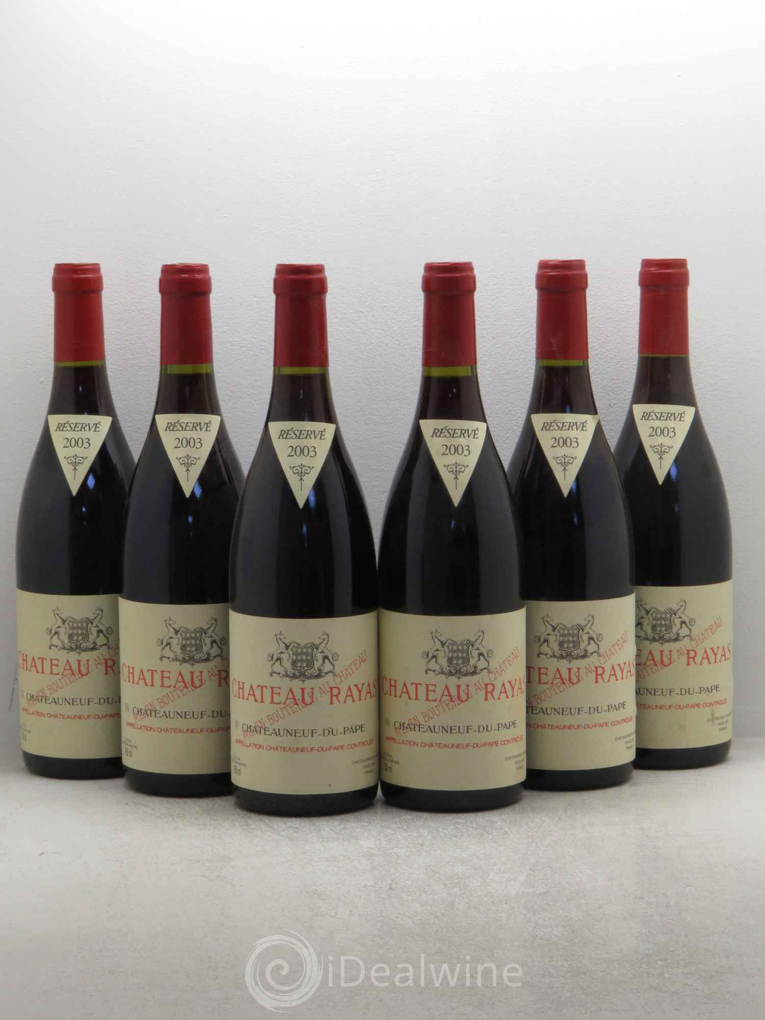 Châteauneuf-du-Pape Château Rayas Emmanuel Reynaud 2003 - Lot de 6 bouteilles - 0