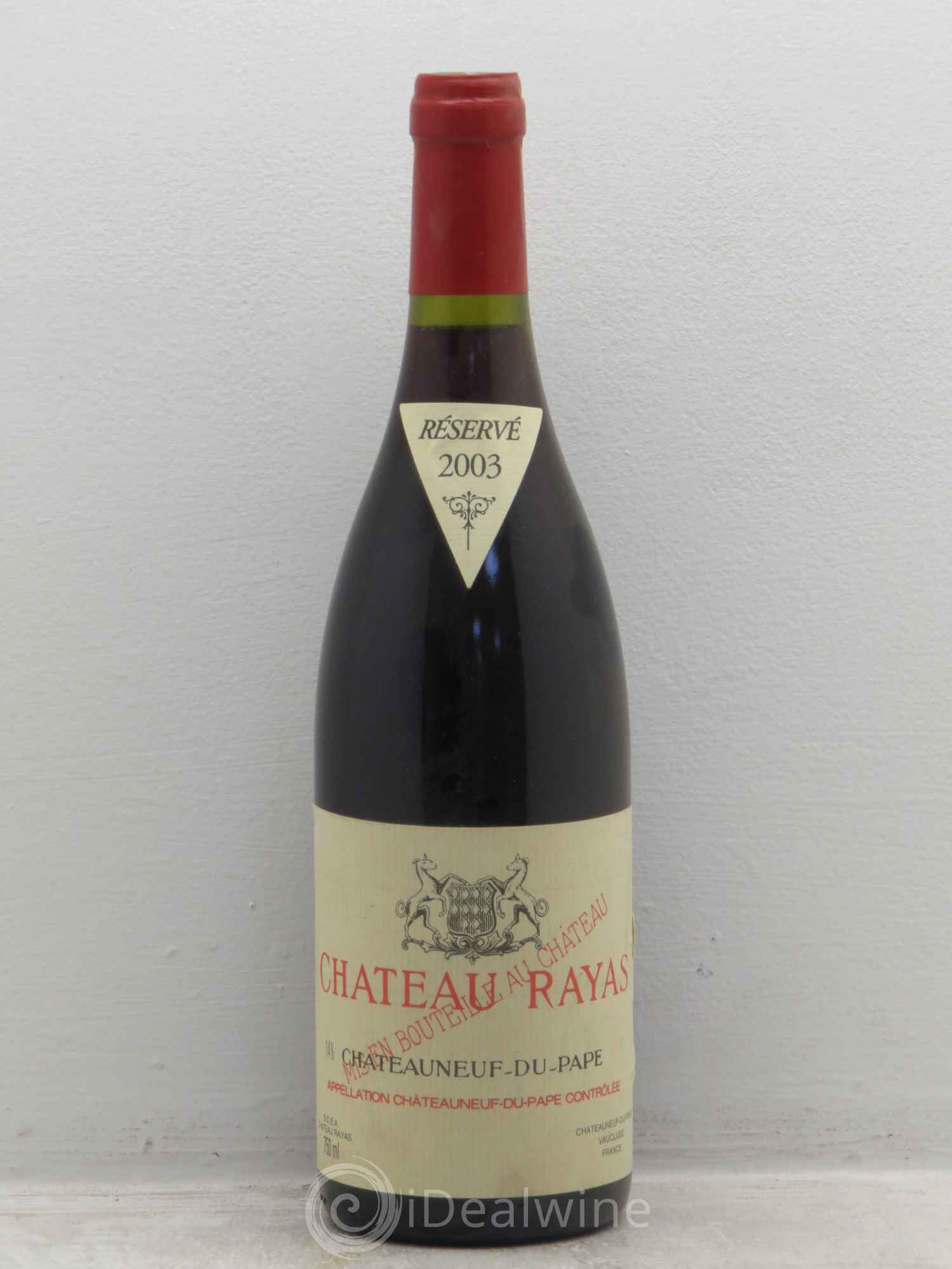 Châteauneuf-du-Pape Château Rayas Emmanuel Reynaud 2003 - Lot de 1 bouteille - 0