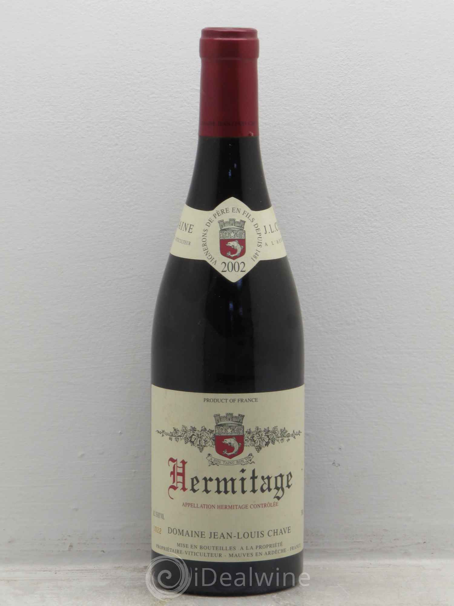Hermitage Jean-Louis Chave 2002 - Lot de 1 bouteille - 0