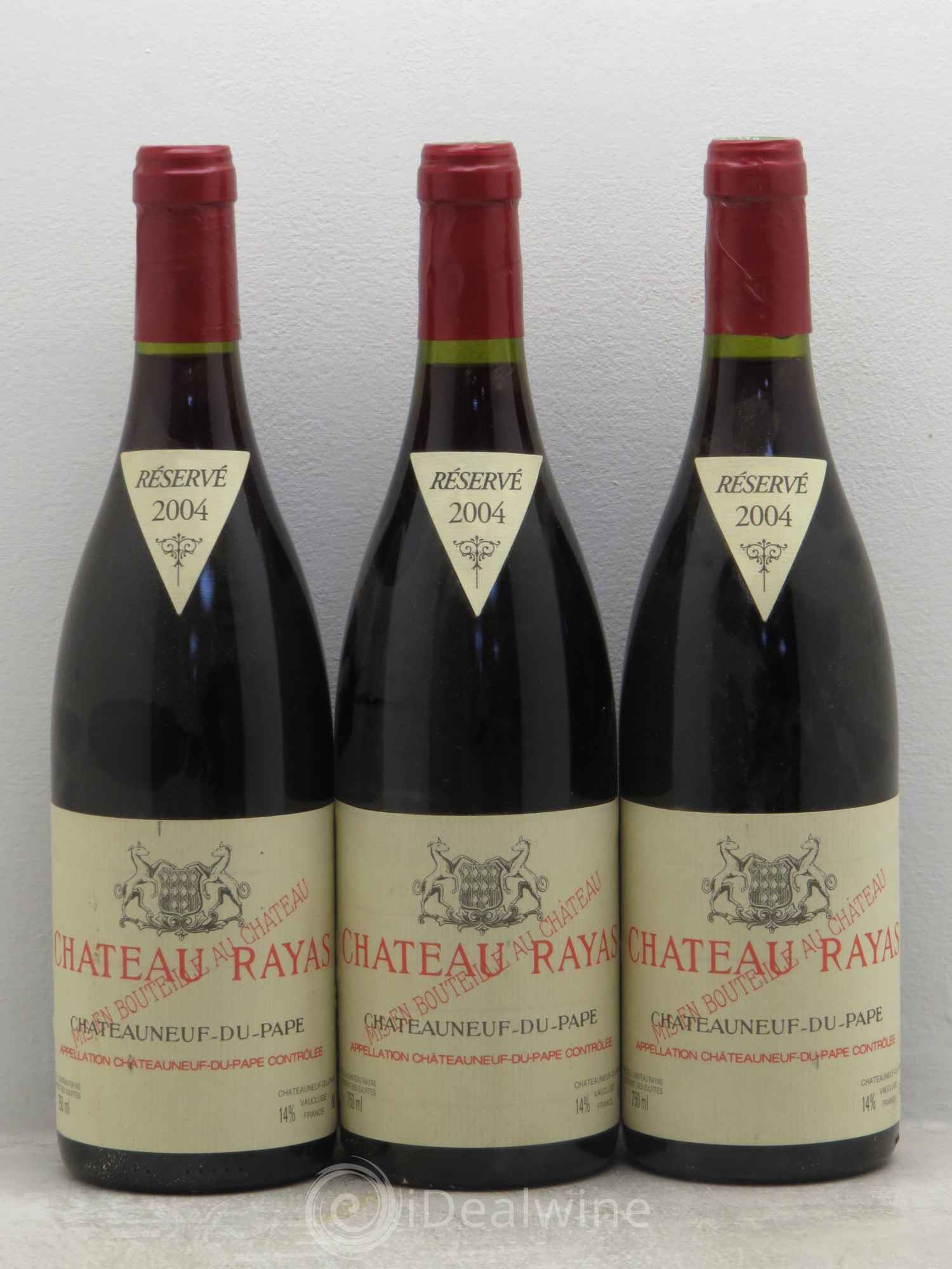 Châteauneuf-du-Pape Château Rayas Emmanuel Reynaud 2004 - Lot de 3 bouteilles - 0
