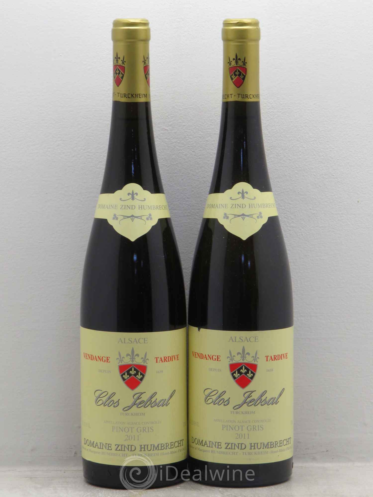 Alsace Pinot Gris Clos Jebsal Vendanges Tardives Zind-Humbrecht (Domaine) 2011 - Lotto di 2 bottiglie - 0