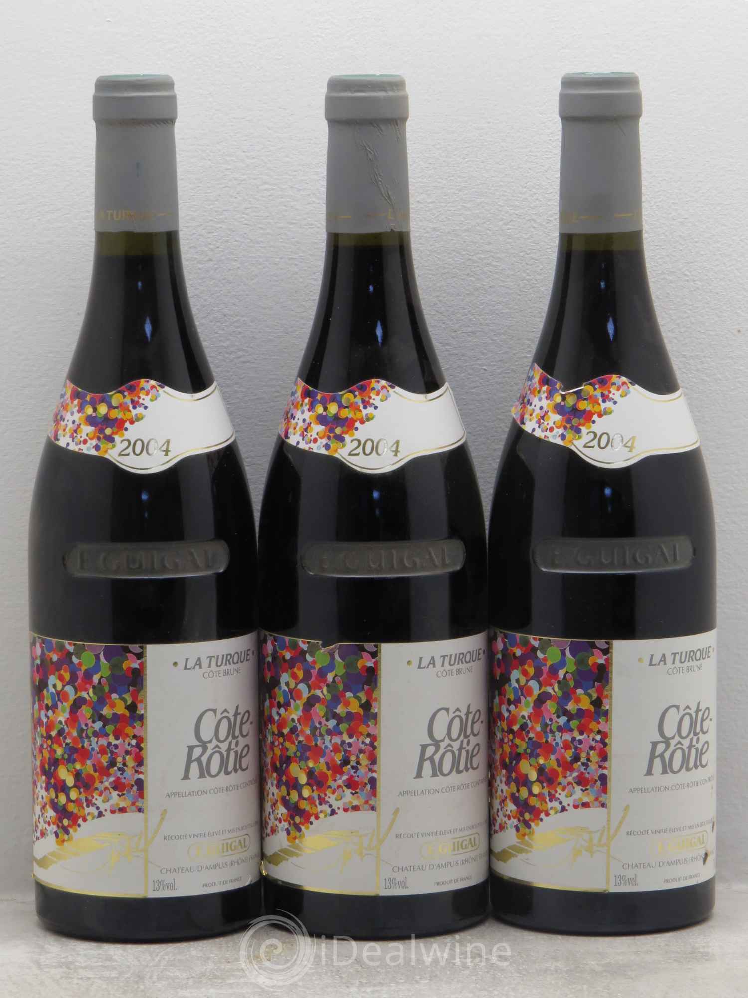 Côte-Rôtie La Turque Guigal 2004 - Lot de 3 bouteilles - 0