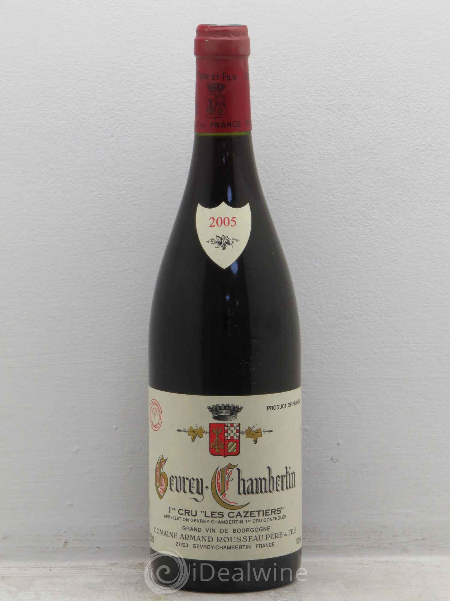 Gevrey-Chambertin 1er Cru Les Cazetiers Armand Rousseau (Domaine) 2005 - Lot de 1 bouteille - 0