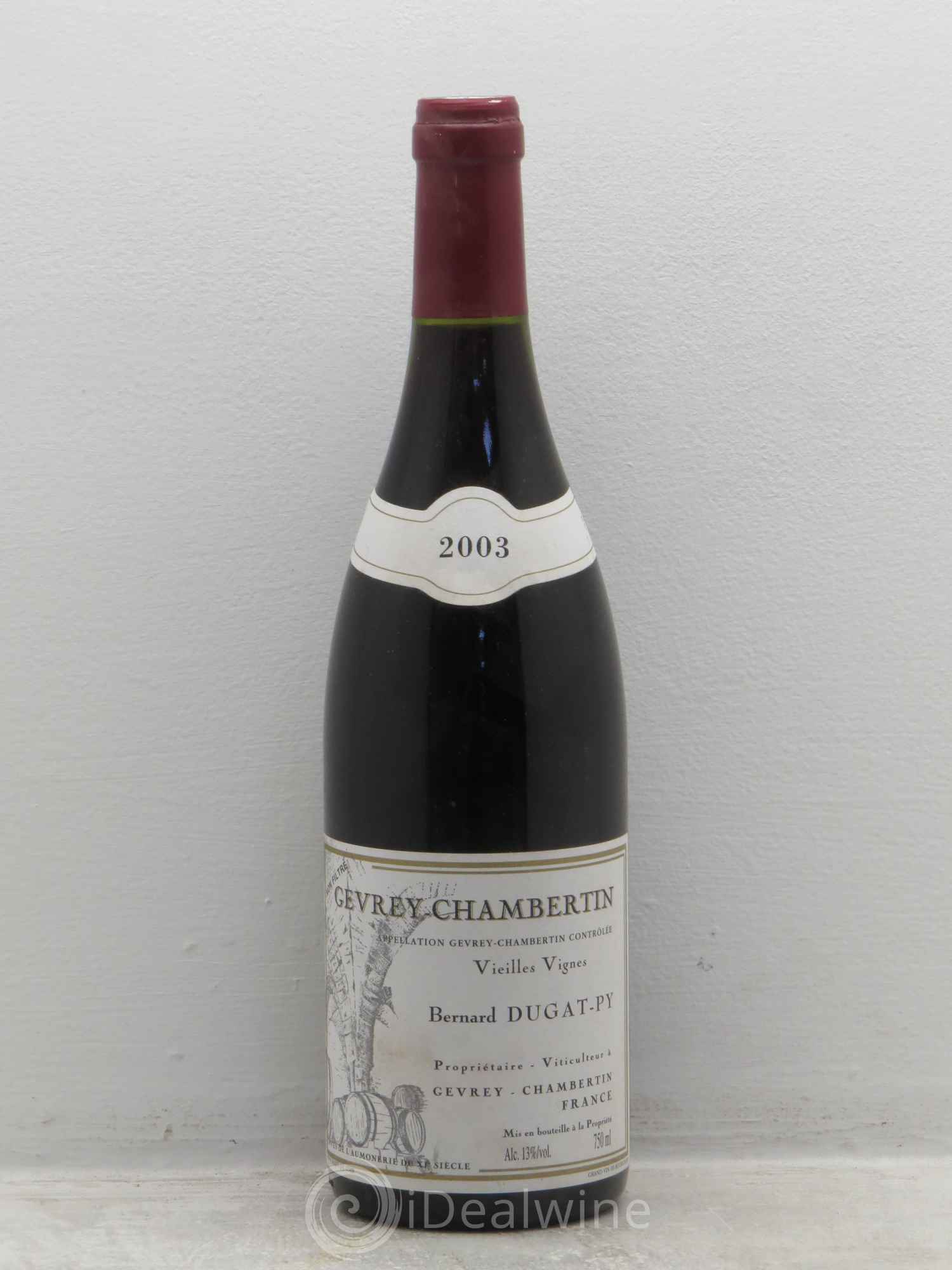 Gevrey-Chambertin Vieilles Vignes Dugat-Py 2003 - Lot de 1 bouteille - 0