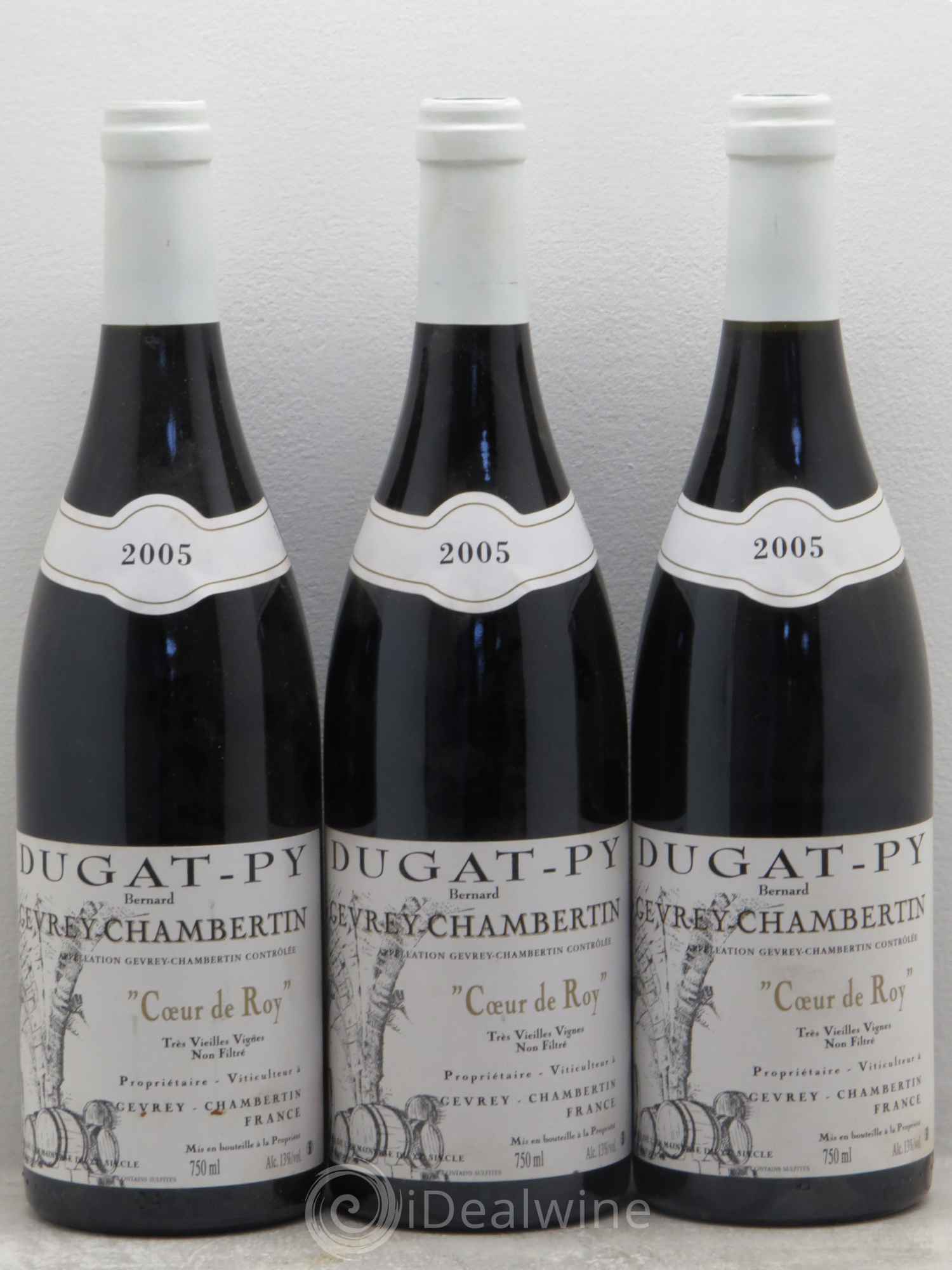 Gevrey-Chambertin Coeur de Roy Très Vieilles Vignes Dugat-Py Très Vieilles Vignes 2005 - Lot de 3 bouteilles - 0