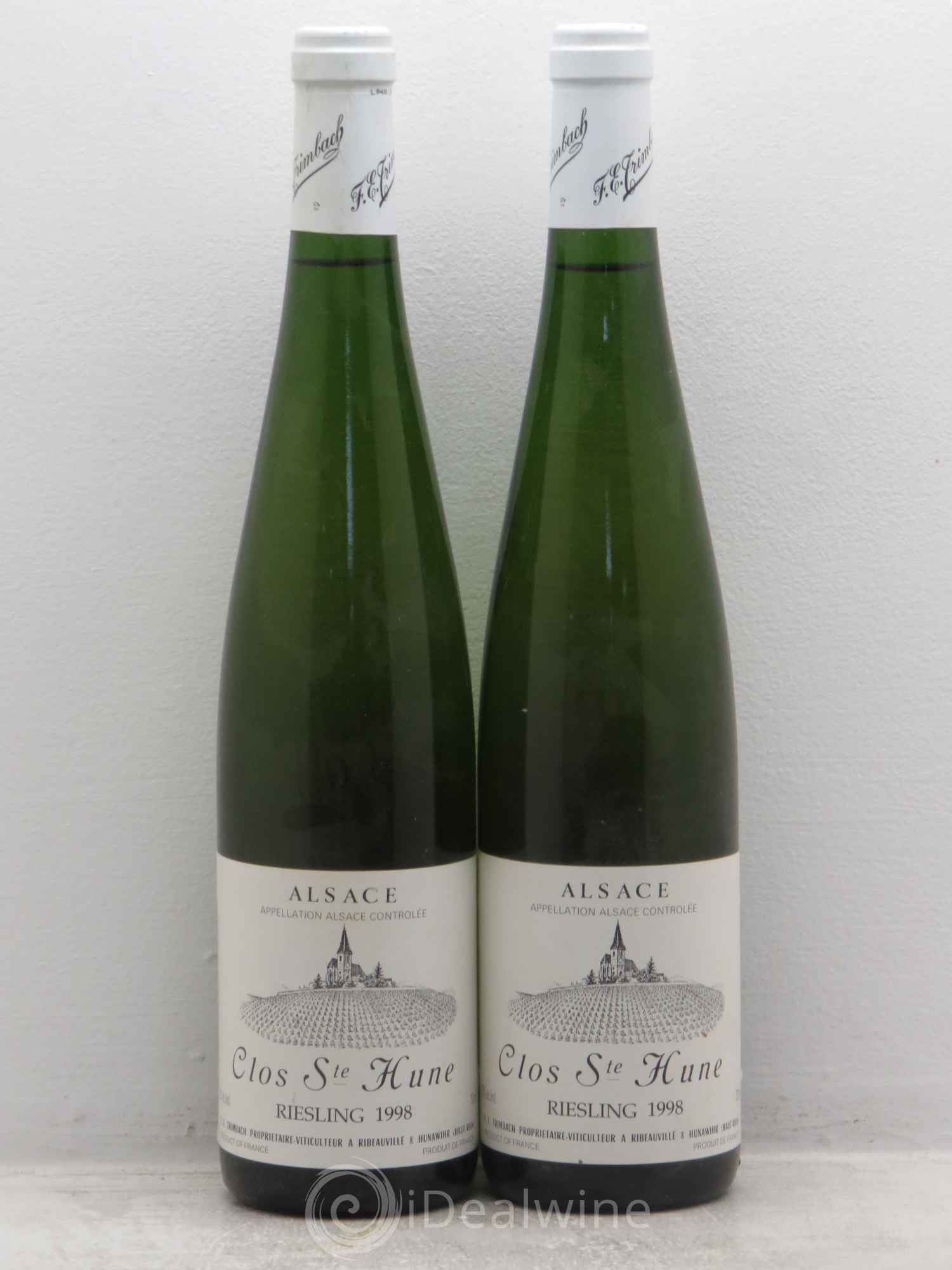 Alsace Riesling Clos Sainte-Hune Trimbach (Domaine) 1998 - Lot de 2 bouteilles - 0