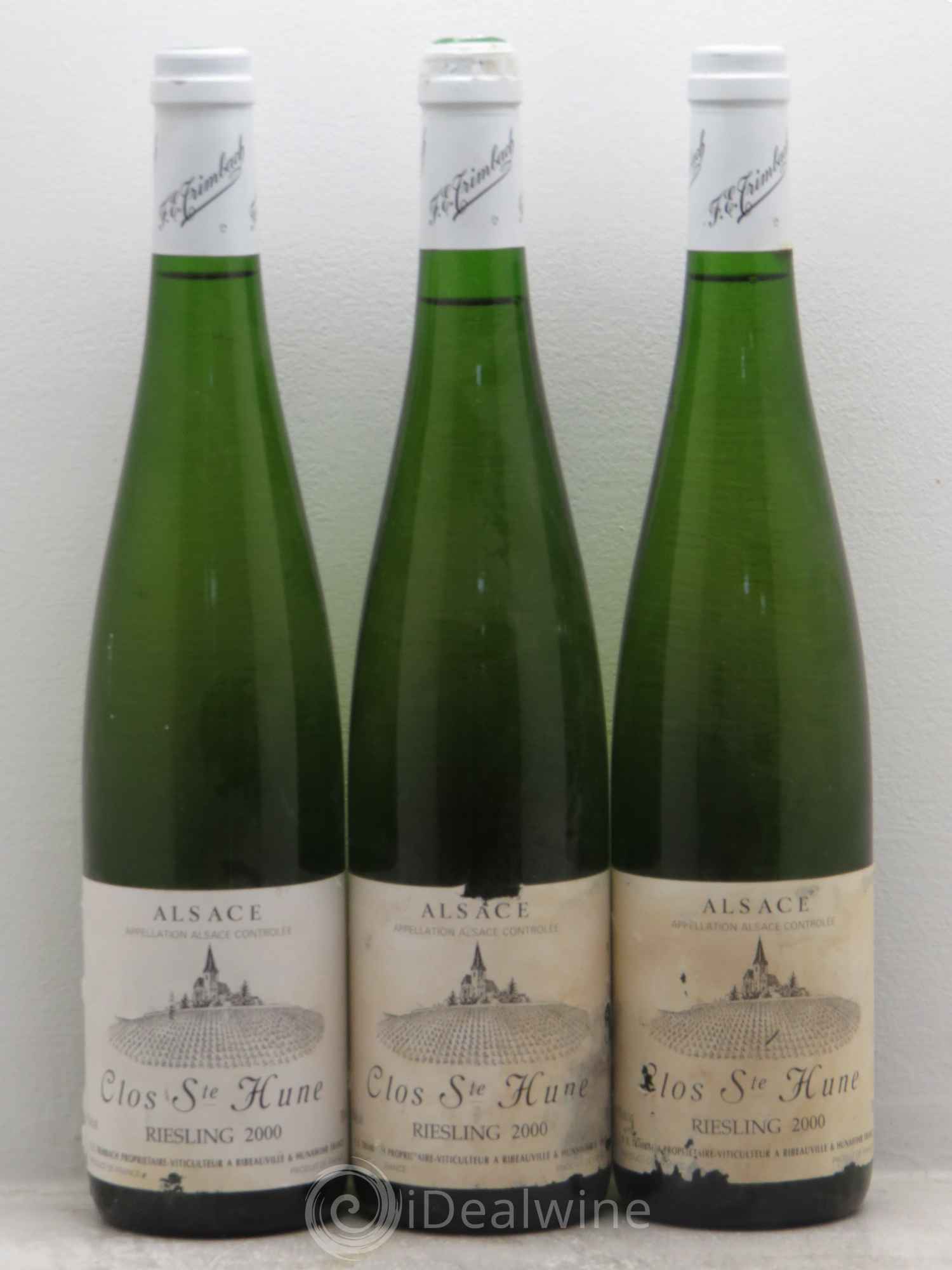 Alsace Riesling Clos Sainte-Hune Trimbach (Domaine) 2000 - Lot de 3 bouteilles - 0