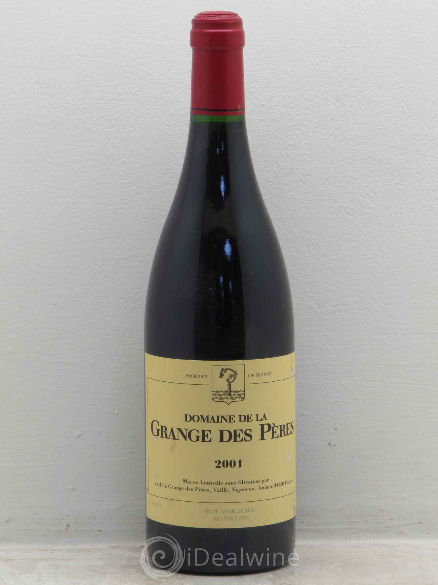 Pays d'Hérault Grange des Pères Laurent Vaillé 2001 - Lot de 1 bouteille - 0
