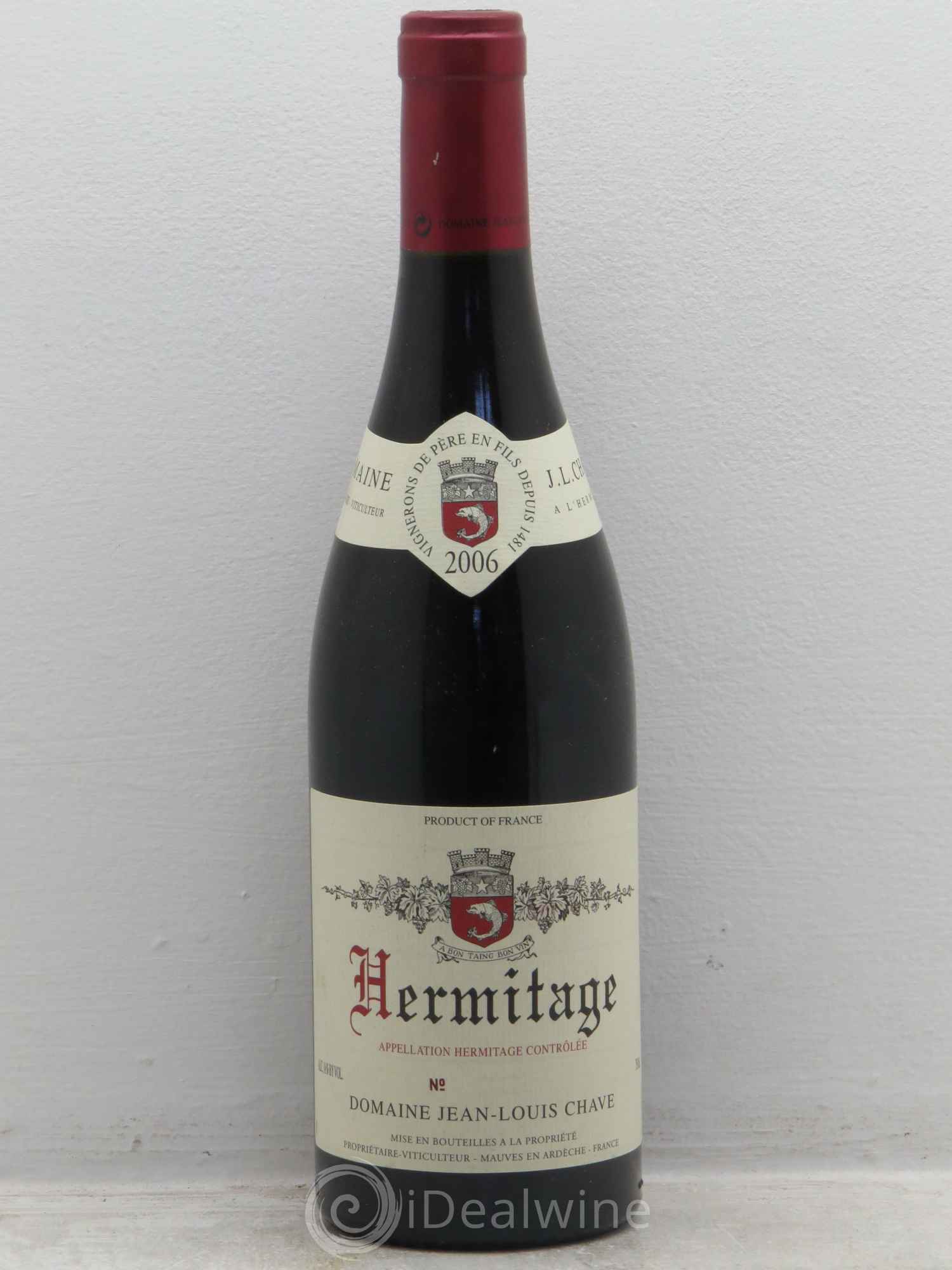Hermitage Jean-Louis Chave 2006 - Lot de 1 bouteille - 0
