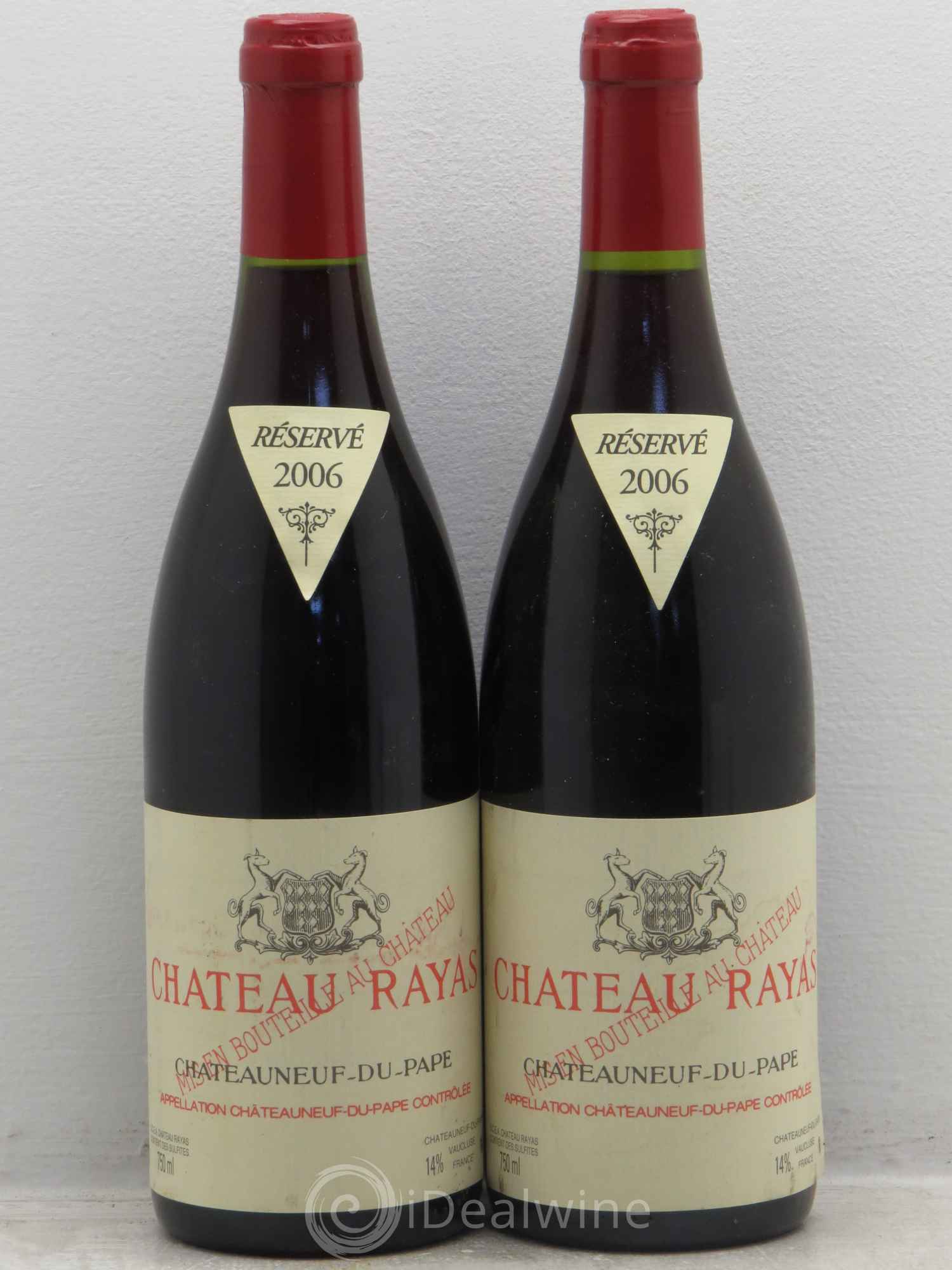 Châteauneuf-du-Pape Château Rayas Emmanuel Reynaud 2006 - Lot de 2 bouteilles - 0