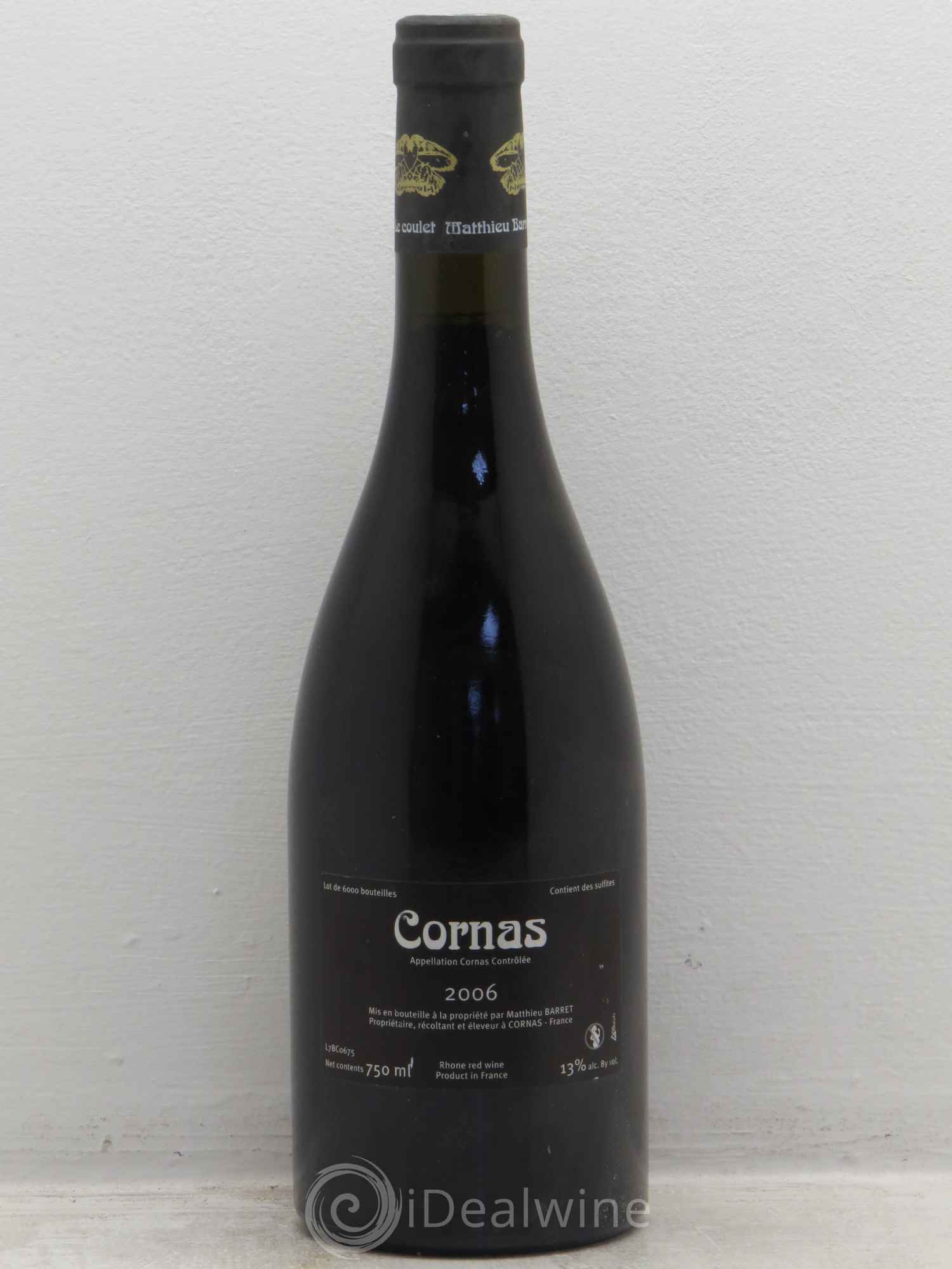 Cornas Brise Cailloux - Barret 2006 - Posten von 6 Flaschen - 1