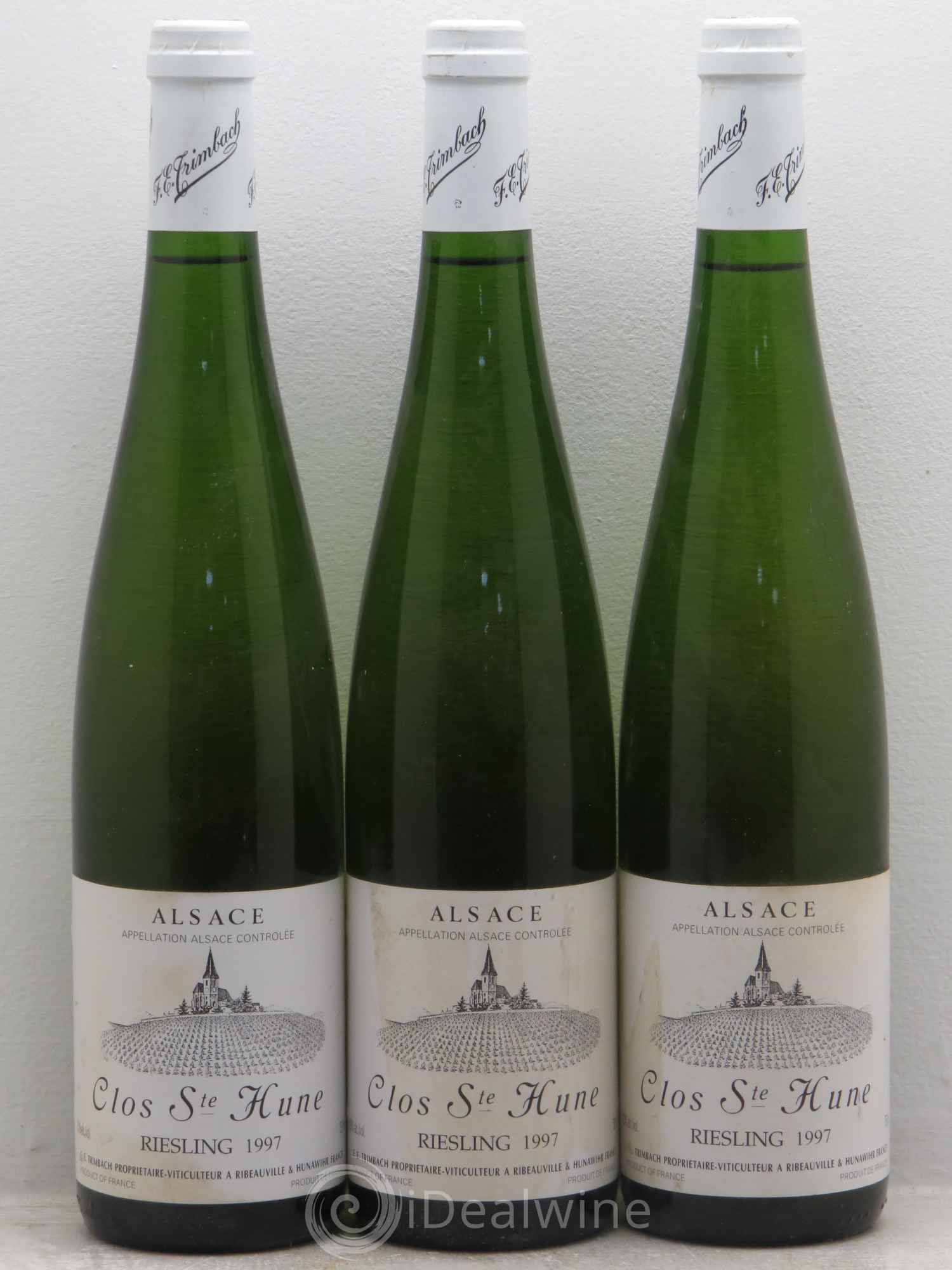 Alsace Riesling Clos Sainte-Hune Trimbach (Domaine) 1997 - Lot de 3 bouteilles - 0