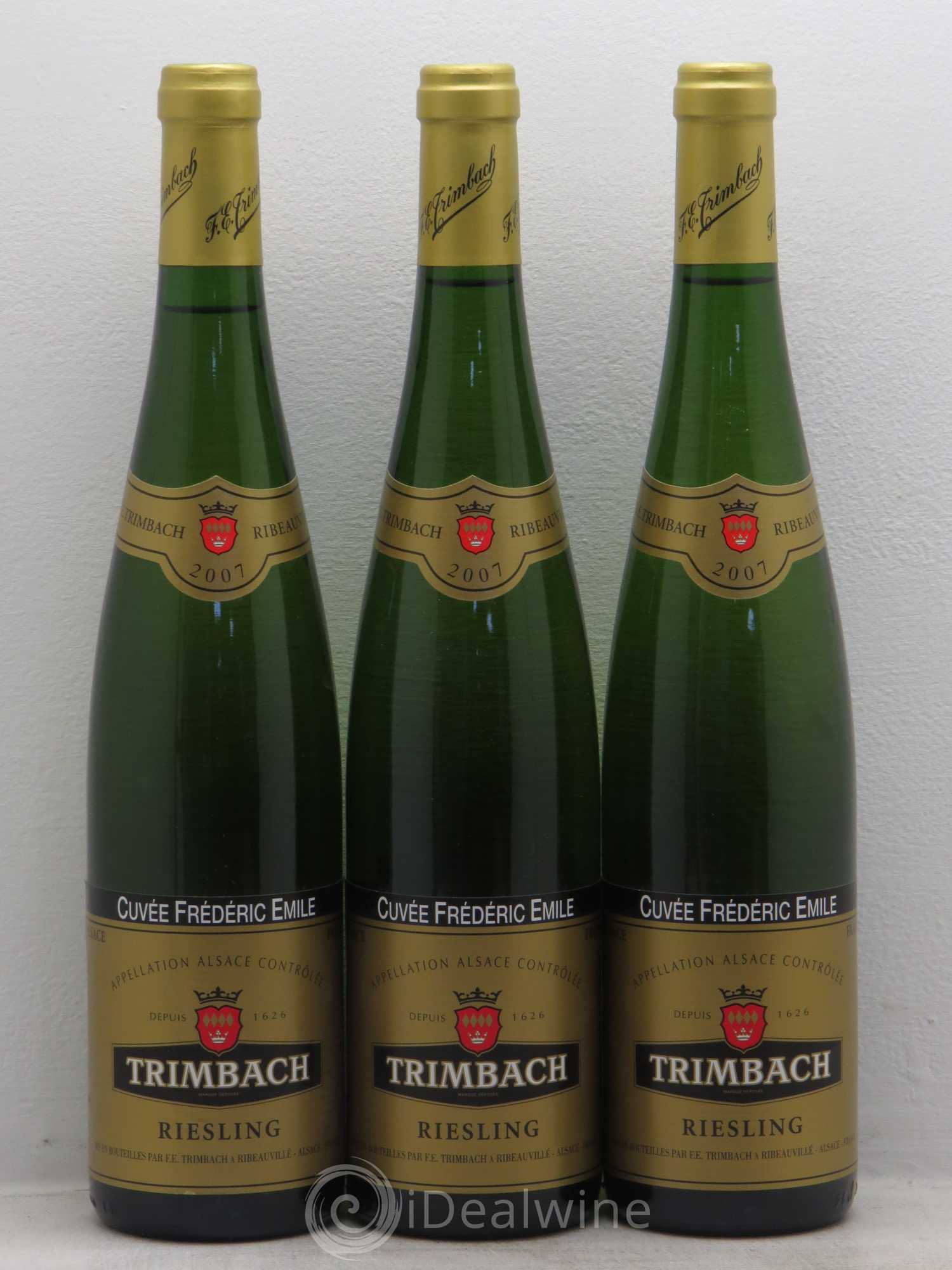 Alsace Riesling Cuvée Frédéric Emile Trimbach (Domaine) 2007 - Lot de 3 bouteilles - 0