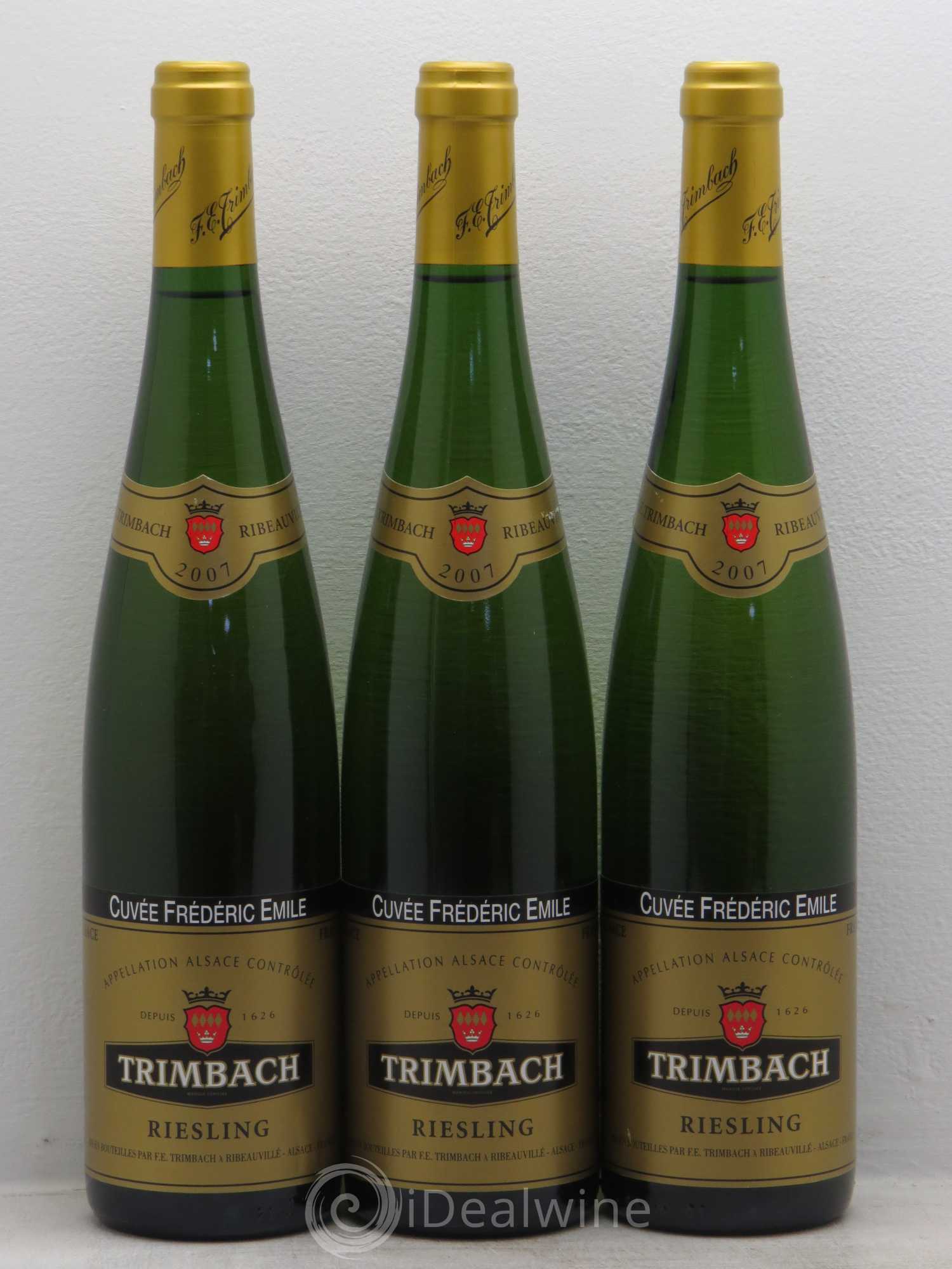 Alsace Riesling Cuvée Frédéric Emile Trimbach (Domaine) 2007 - Lot de 3 bouteilles - 0