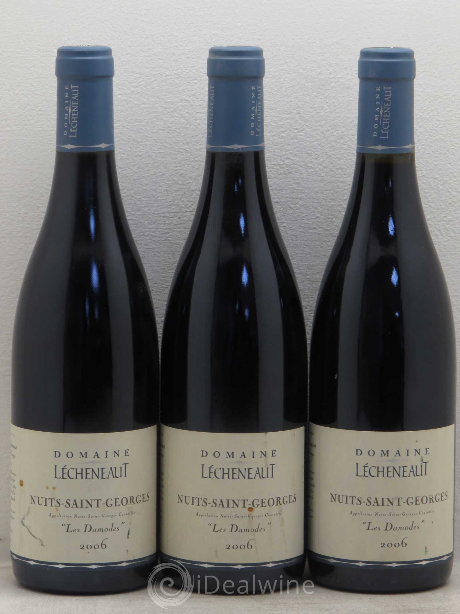 Nuits-Saint-Georges Les Damodes Domaine Lecheneaut 2006 - Posten von 3 Flaschen - 0