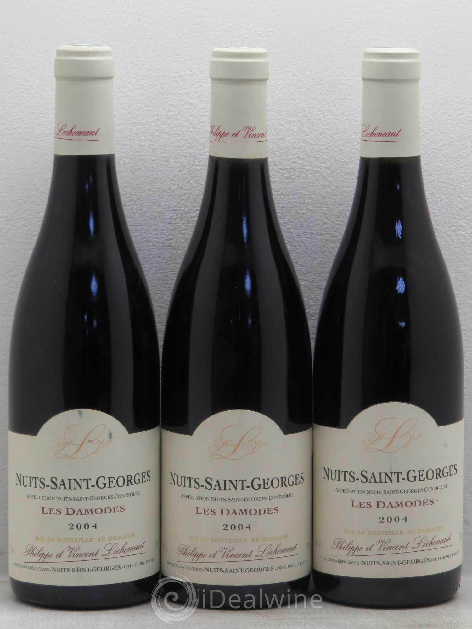Nuits-Saint-Georges Les Damodes Domaine Lecheneaut 2004 - Posten von 3 Flaschen - 0