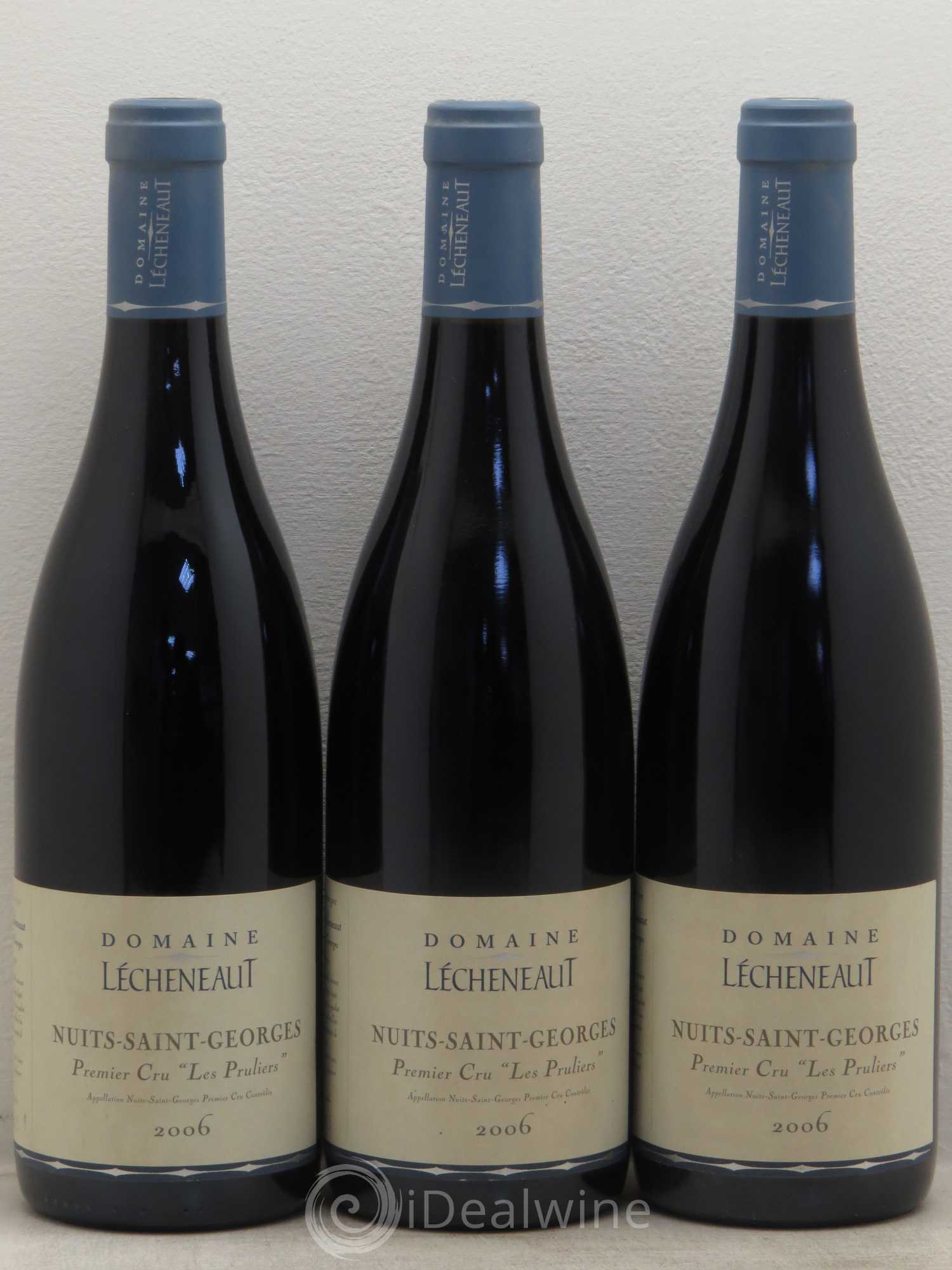 Nuits-Saint-Georges 1er Cru Les Pruliers Lécheneaut (Domaine) 2006 - Lot de 3 bouteilles - 0
