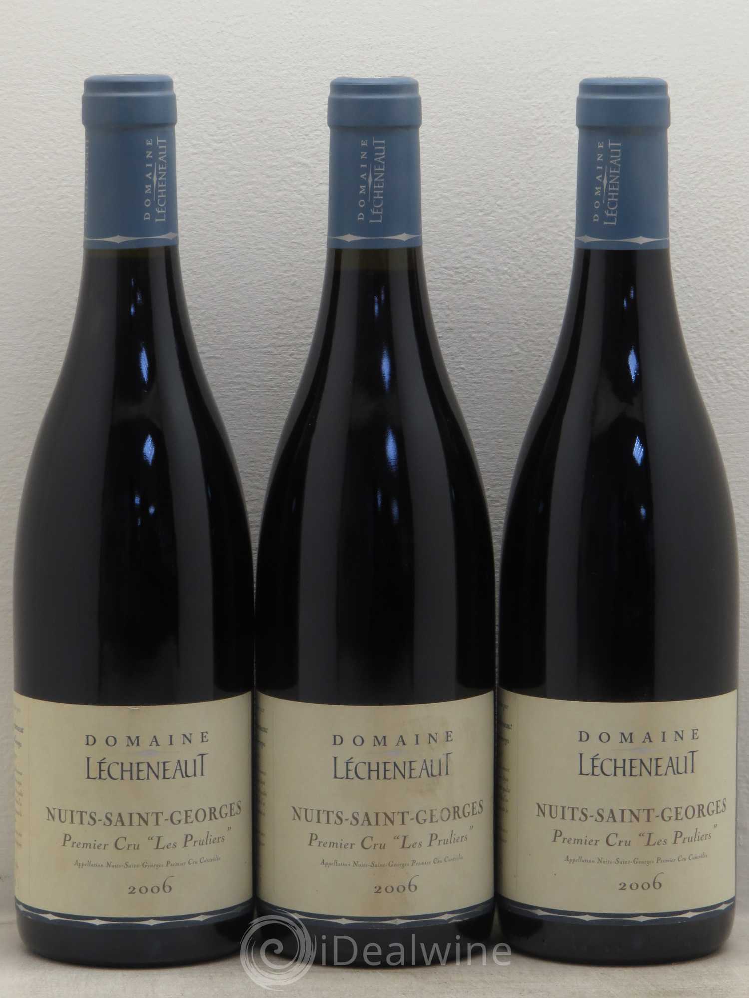 Nuits-Saint-Georges 1er Cru Les Pruliers Lécheneaut (Domaine) 2006 - Lot de 3 bouteilles - 0