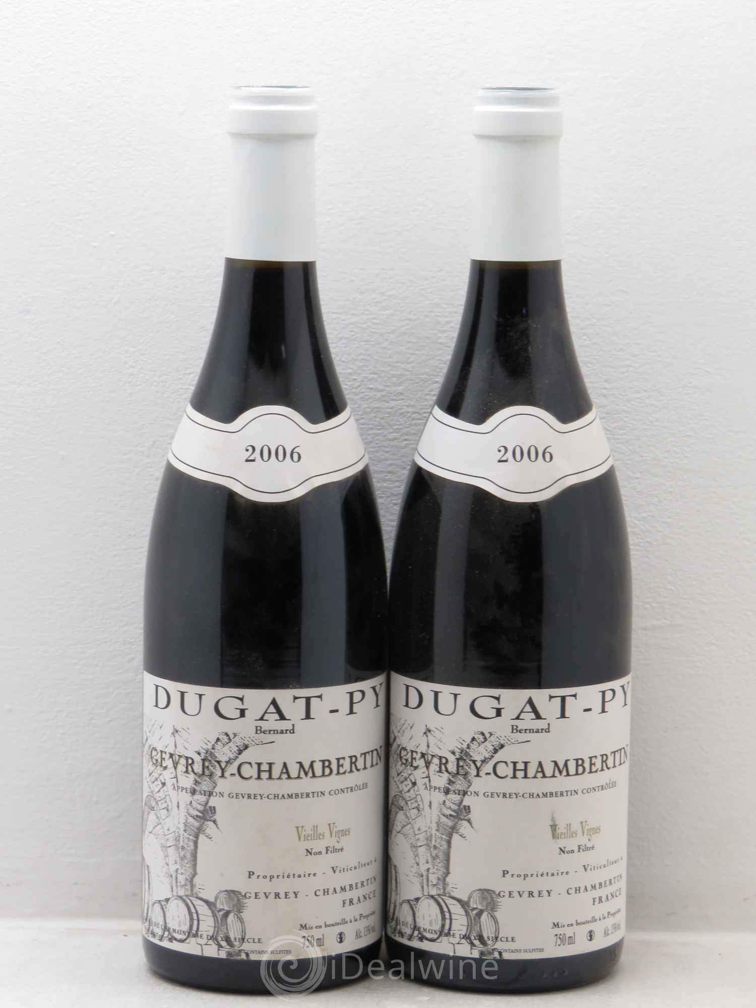 Gevrey-Chambertin Vieilles Vignes Dugat-Py 2006 - Lot de 2 bouteilles - 0