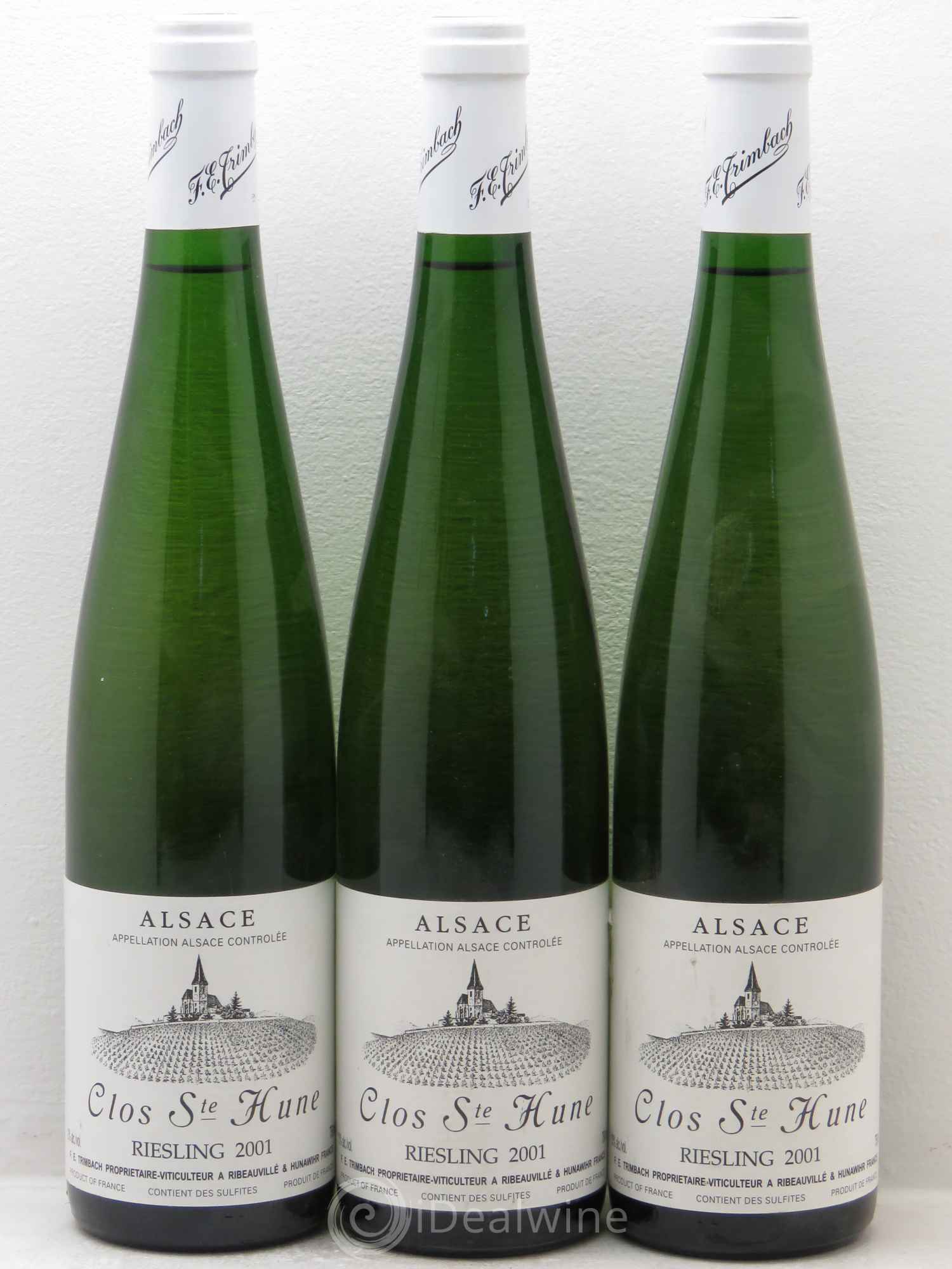 Alsace Riesling Clos Sainte-Hune Trimbach (Domaine) 2001 - Lot de 3 bouteilles - 0