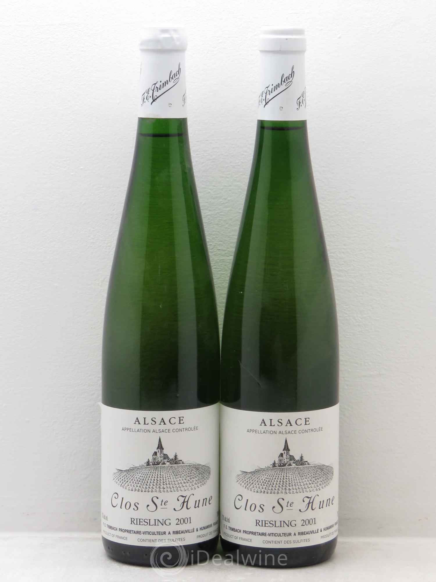 Alsace Riesling Clos Sainte-Hune Trimbach (Domaine) 2001 - Lot de 2 bouteilles - 0