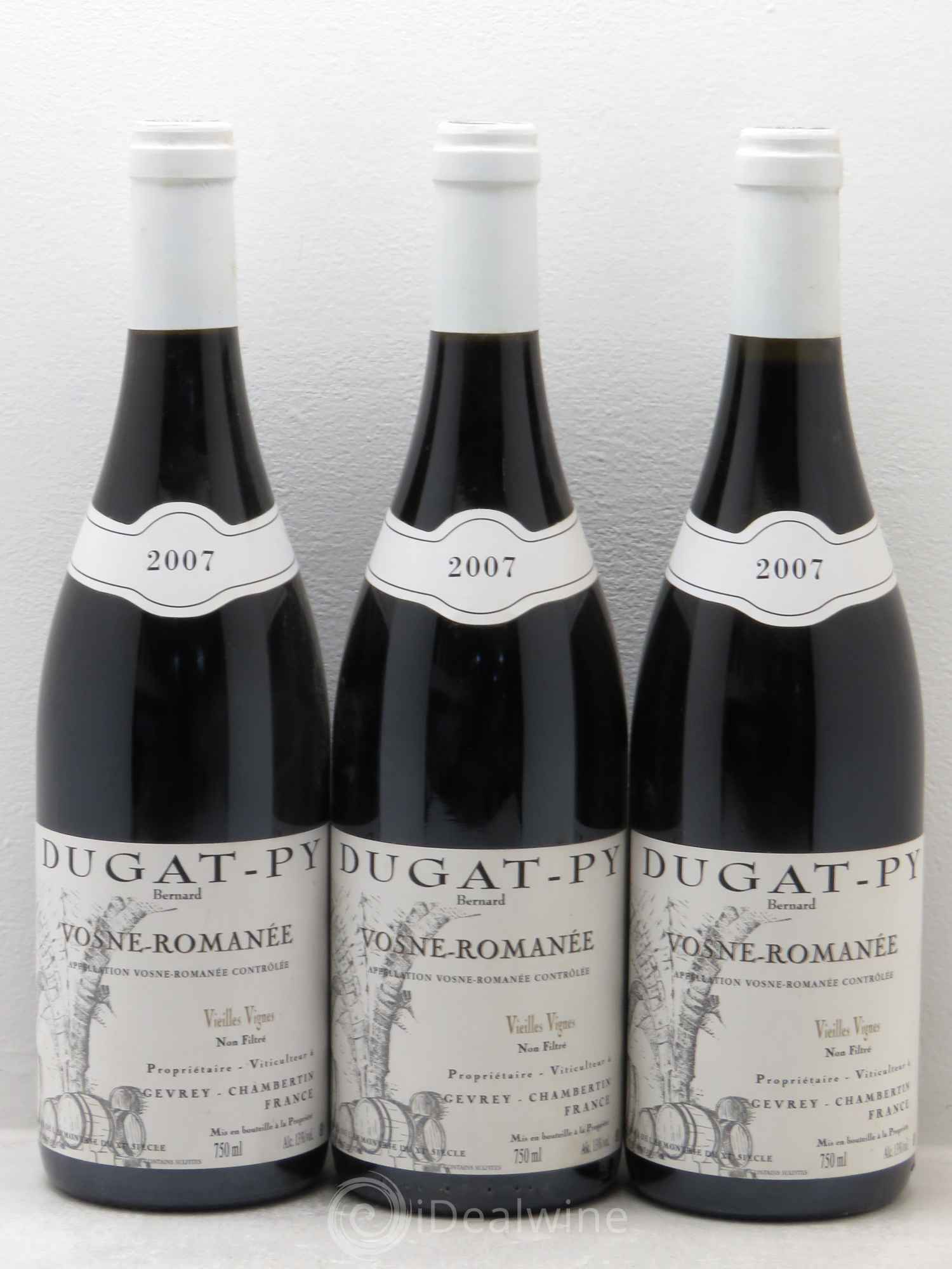 Vosne-Romanée Dugat-Py 2007 - Posten von 3 Flaschen - 0