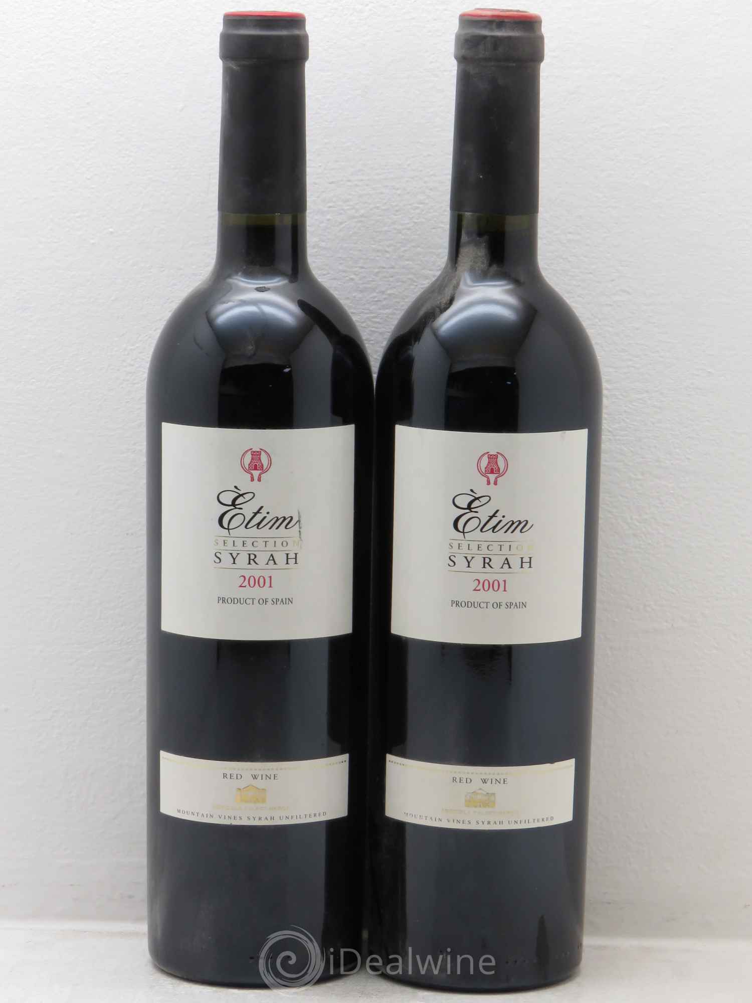 Espagne Etim Selection Syrah Agricola Falset-Marça Montsant 2001 - Posten von 2 Flaschen - 0