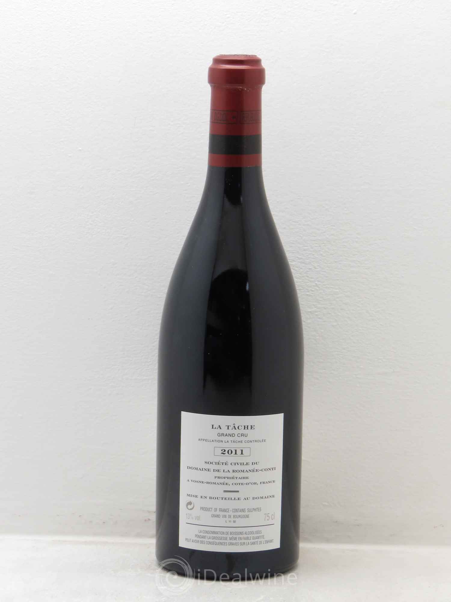 La Tâche Grand Cru Domaine de la Romanée-Conti 2011 - Lot de 1 bouteille - 1