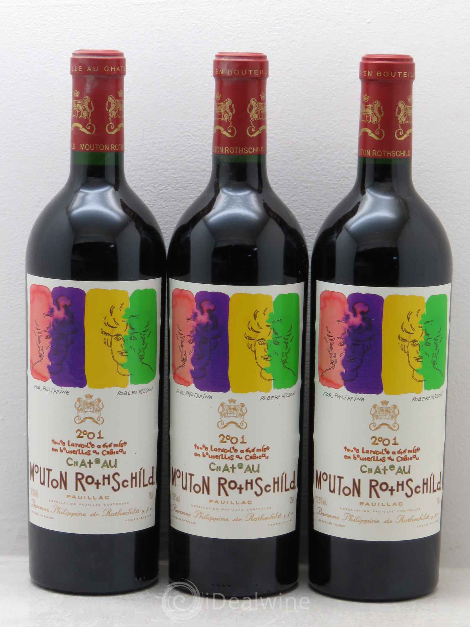 Château Mouton Rothschild 1er Grand Cru Classé 2001 - Lot de 6 bouteilles - 2