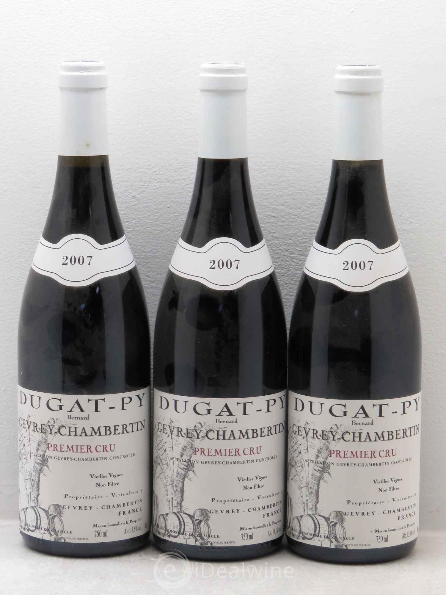 Gevrey-Chambertin 1er Cru Dugat-Py 2007 - Posten von 3 Flaschen - 0