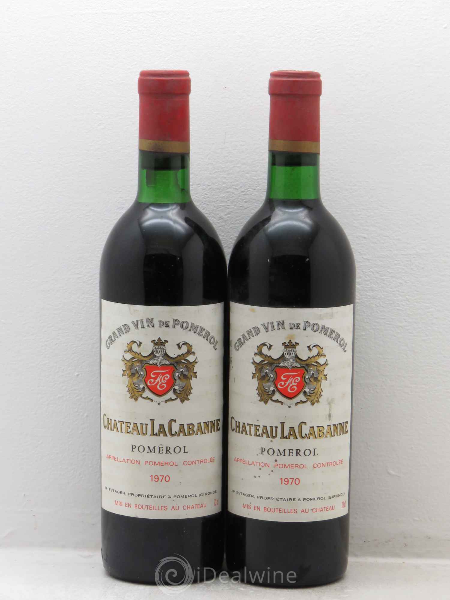 Château la Cabanne 1970 - Lot de 2 bouteilles - 0