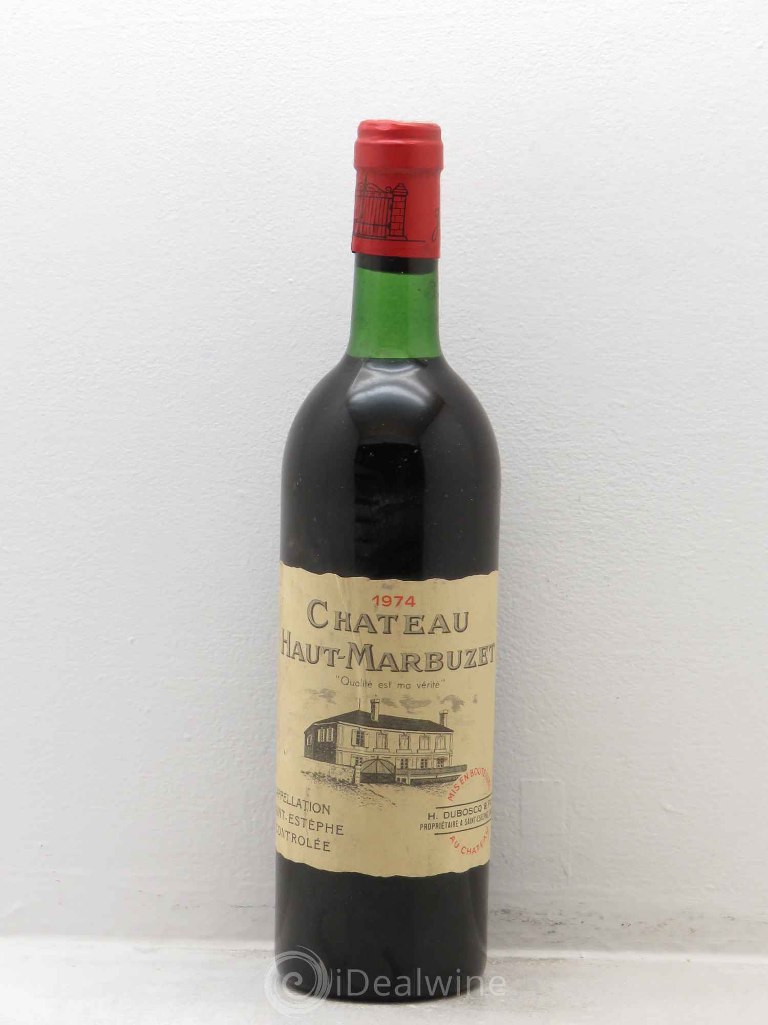 Château Haut Marbuzet 1974 - Lot de 1 bouteille - 0