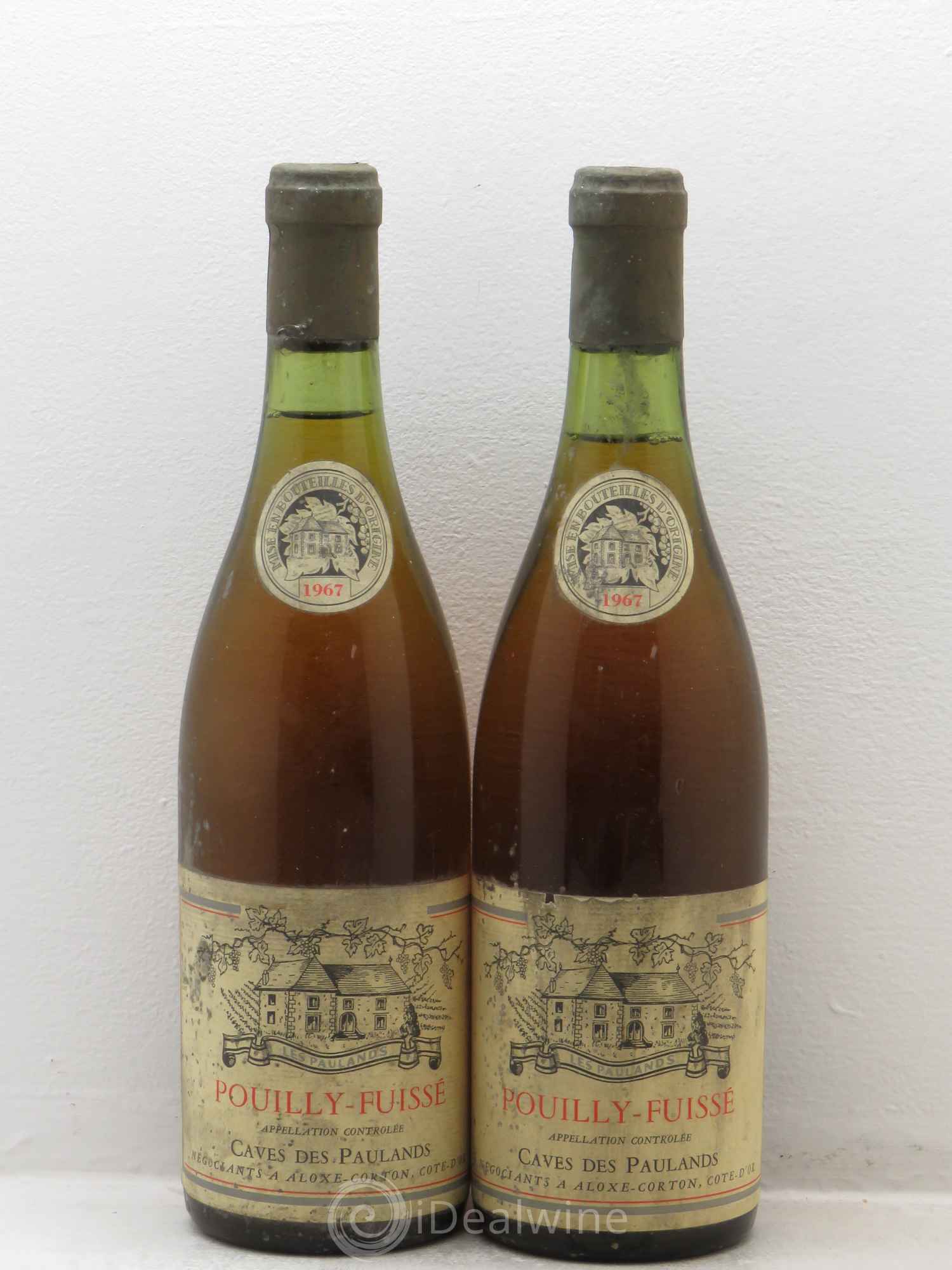 Pouilly-Fuissé Cave des Paulands 1967 - Posten von 2 Flaschen - 0