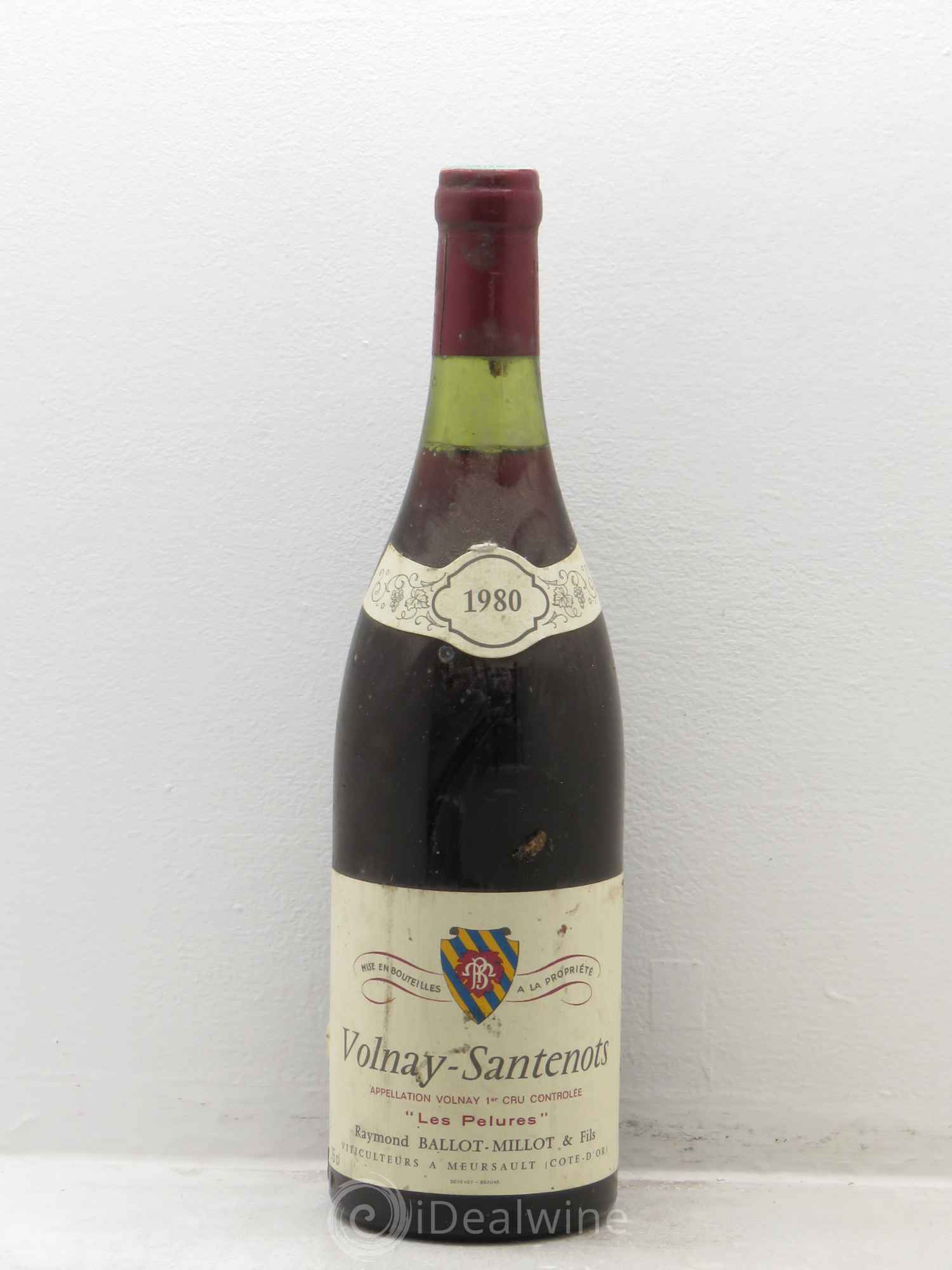 Volnay 1er Cru Les Pelures Raymond Ballot Millot 1980 - Posten von 1 Flasche - 0