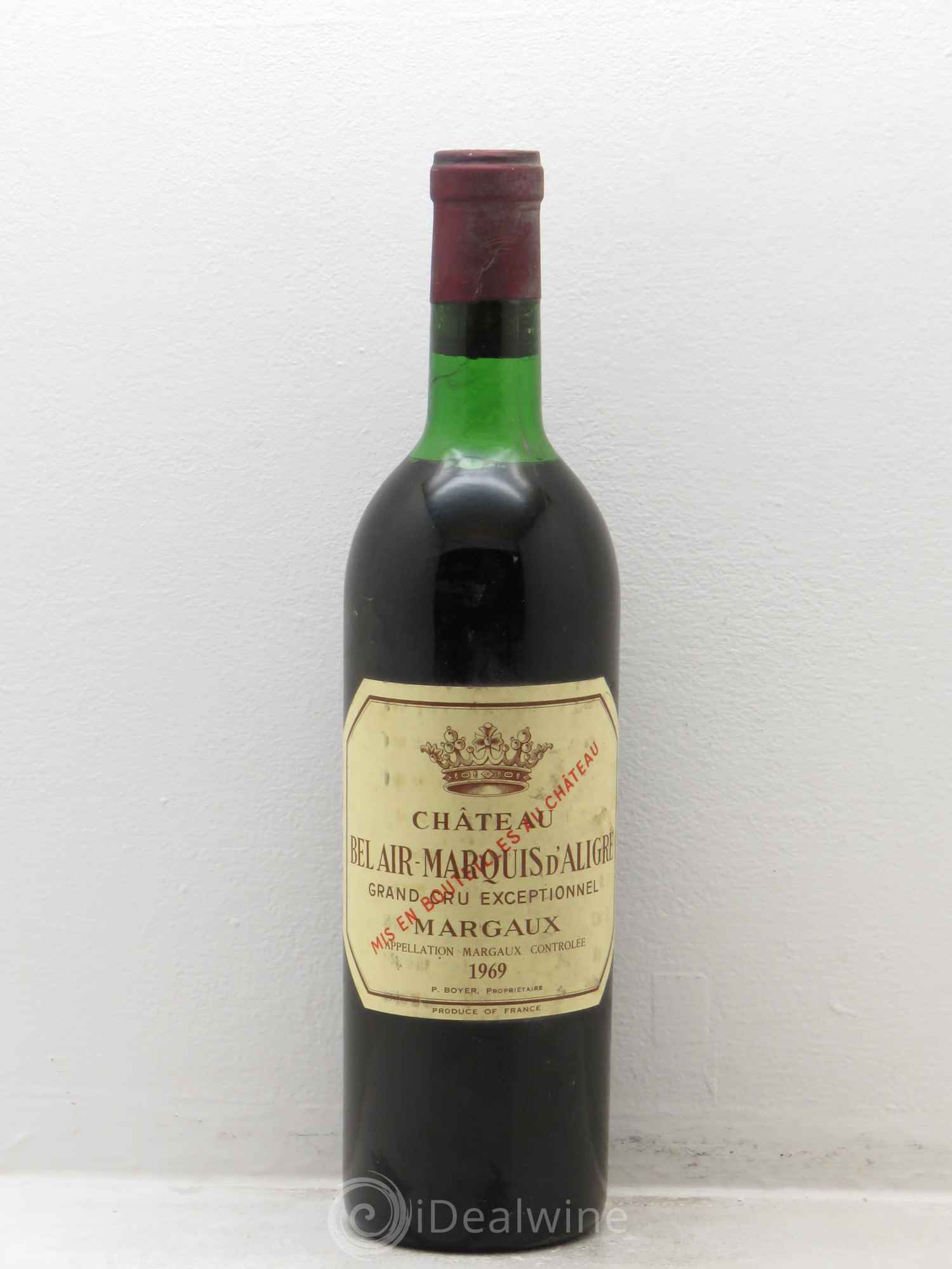 Château Bel Air Marquis d'Aligre 1969 - Lot de 1 bouteille - 0