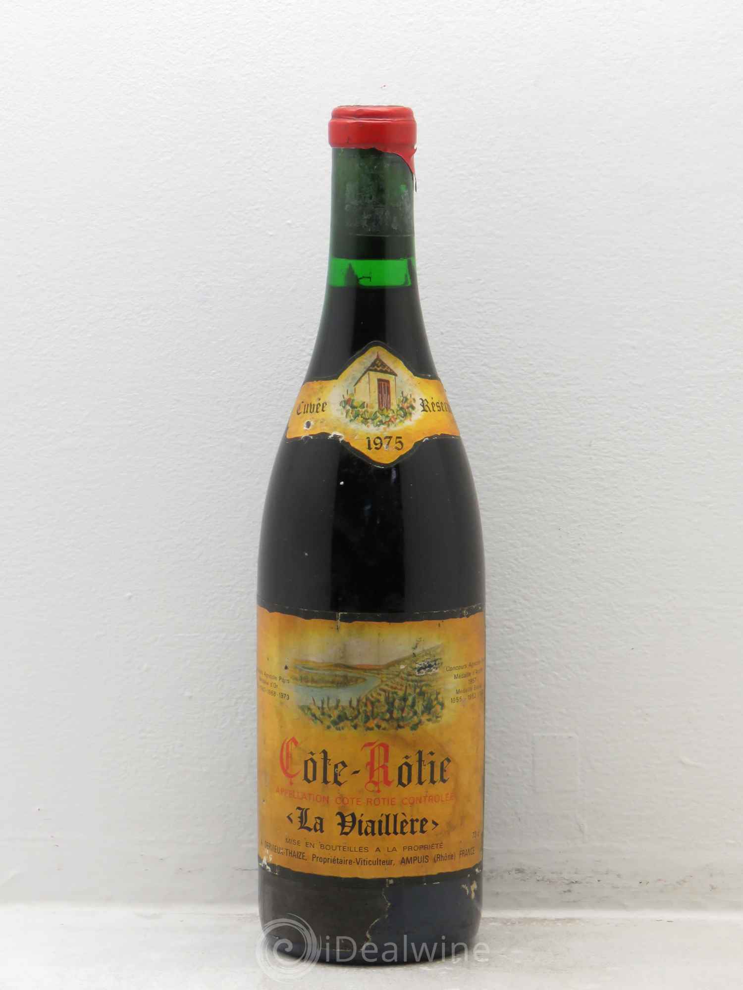 Côte-Rôtie Viaillere Cuvée Réservée Dervieux-Thaize 1975 - Posten von 1 Flasche - 0