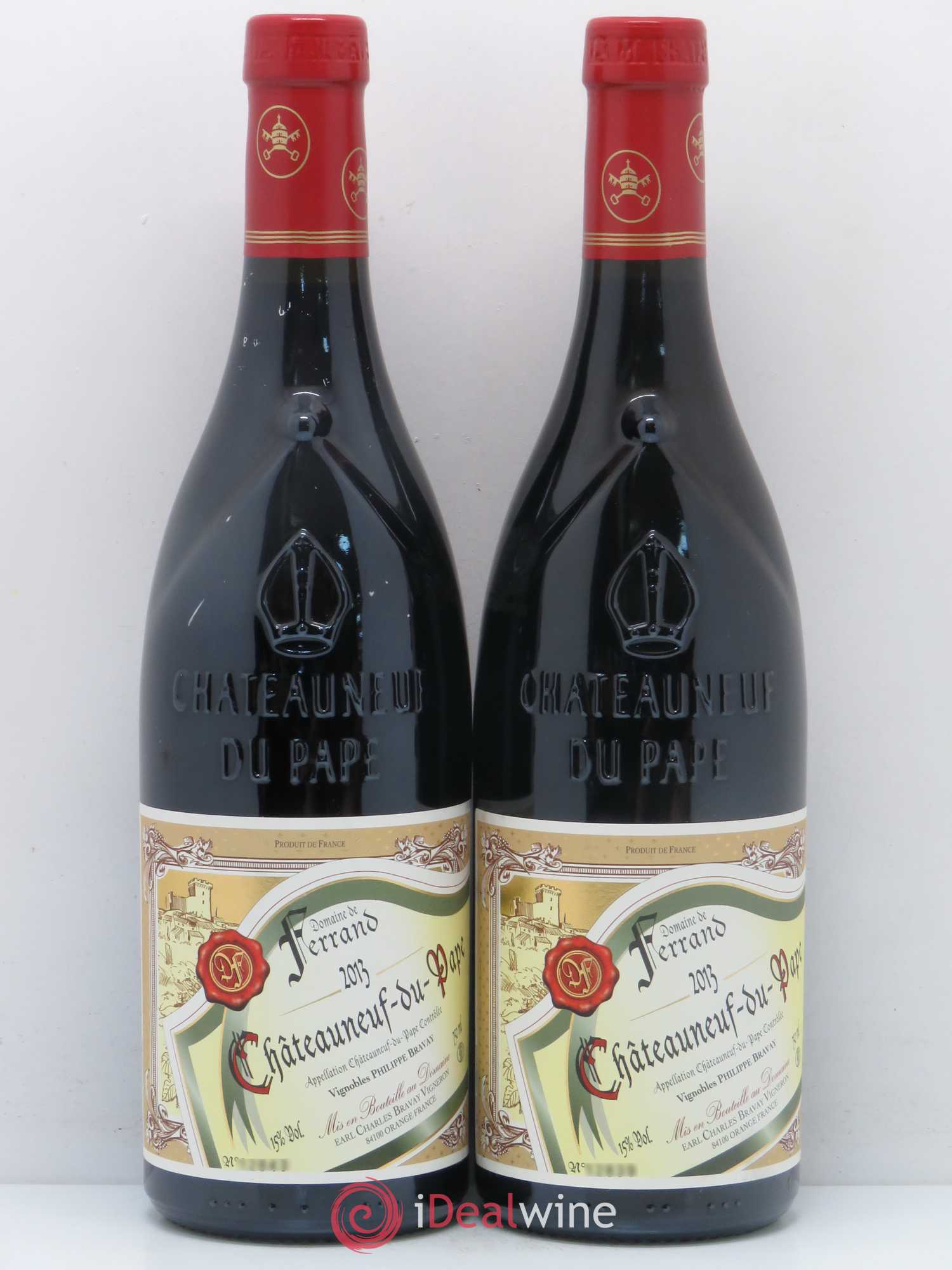 Châteauneuf-du-Pape Ferrand (sans prix de réserve) 2013 - Posten von 2 Flaschen - 0