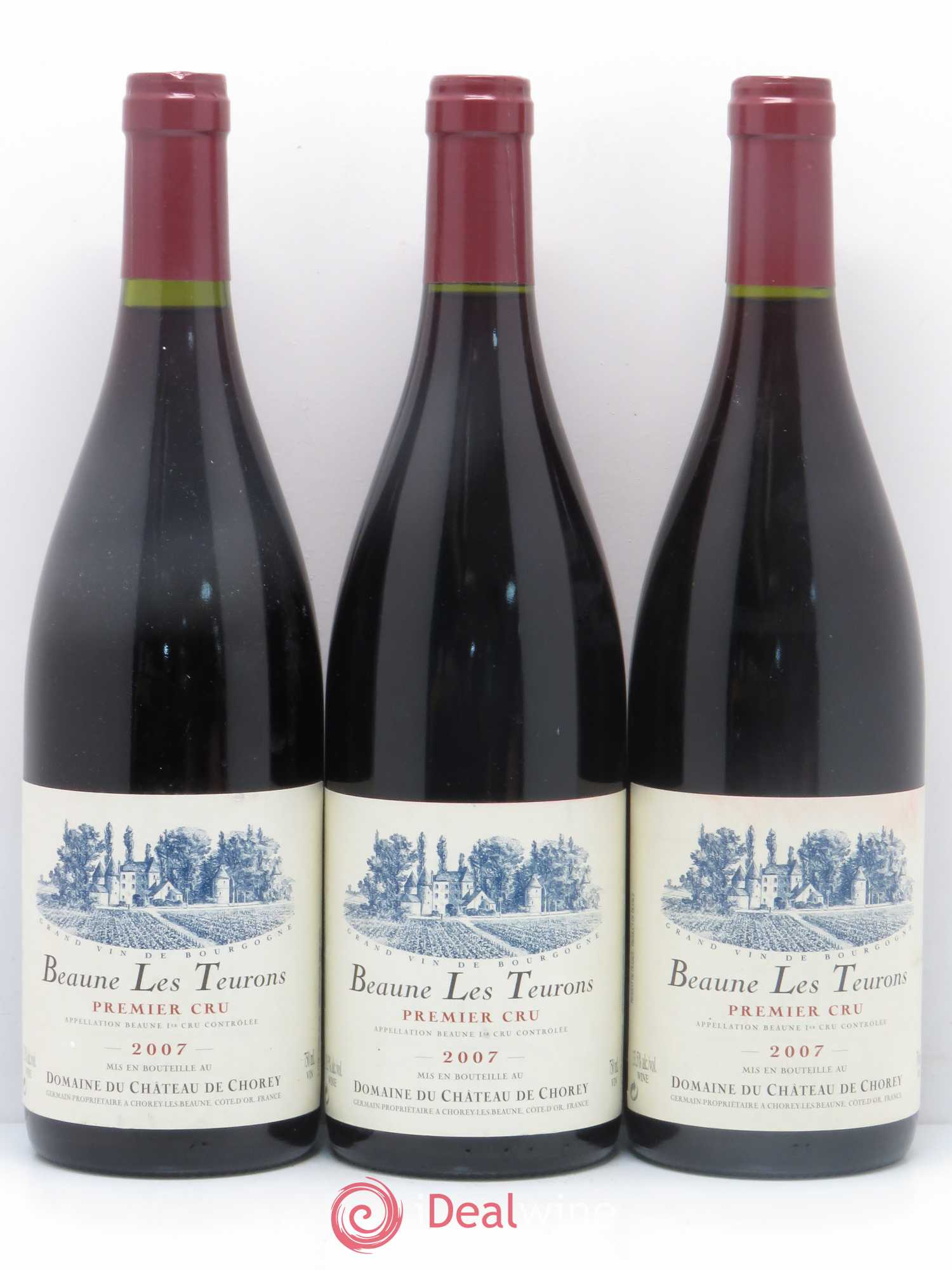 Beaune 1er Cru Les Teurons Château de Chorey 2007 - Posten von 3 Flaschen - 0