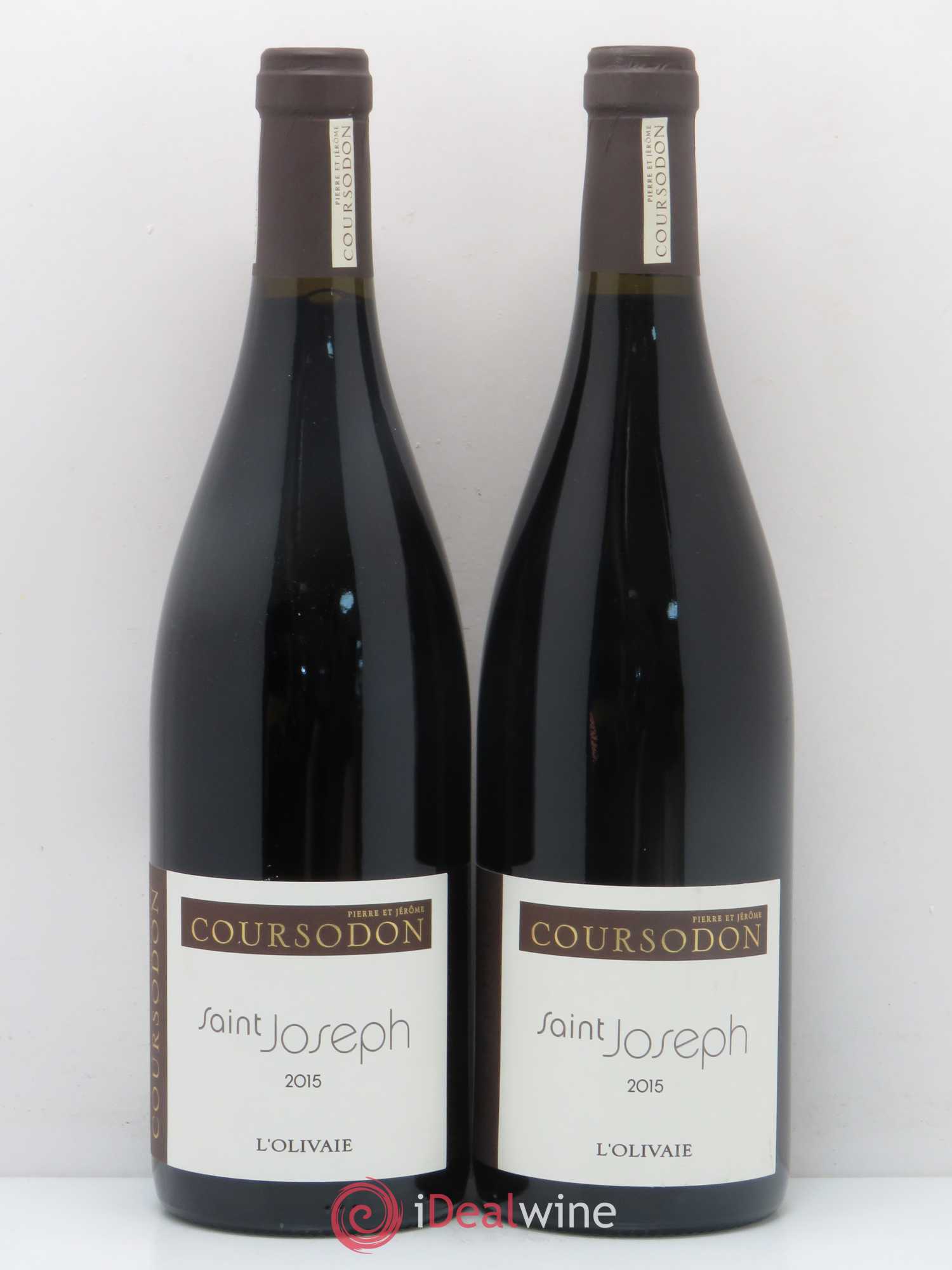 Saint-Joseph L'Olivaie Pierre et Jérôme Coursodon (sans prix de réserve) 2015 - Lot de 2 bouteilles - 0