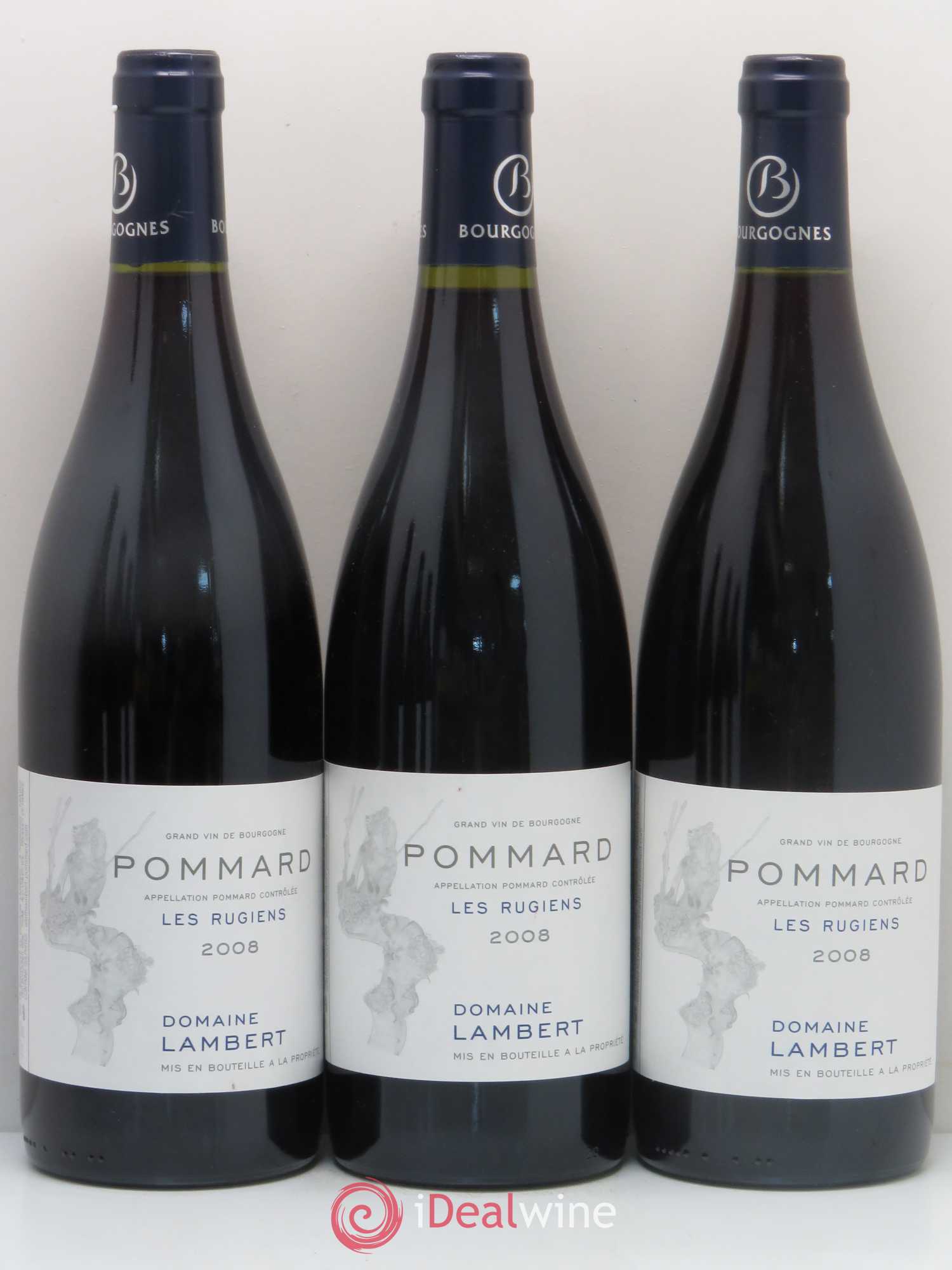 Pommard Les Rugiens Lambert 2008 - Lot de 6 bouteilles - 1